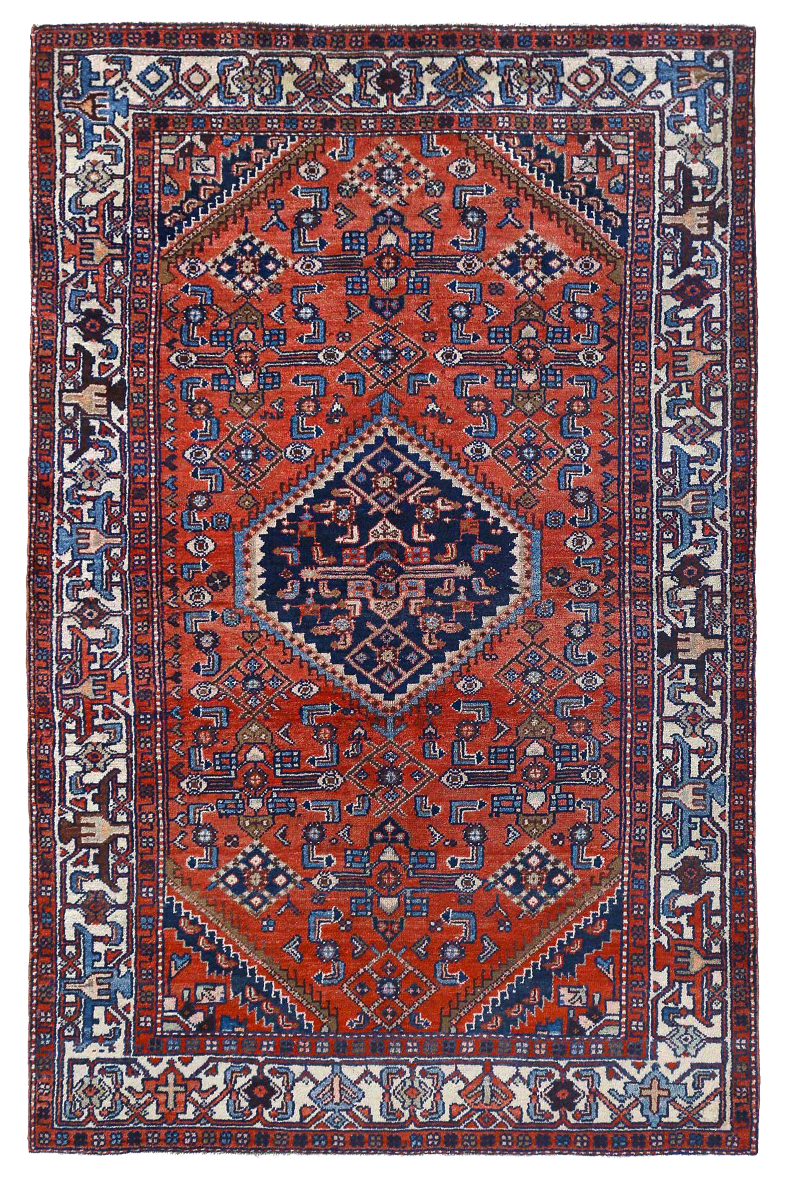 Antique Persian Hamadan Traditional Rug 96914