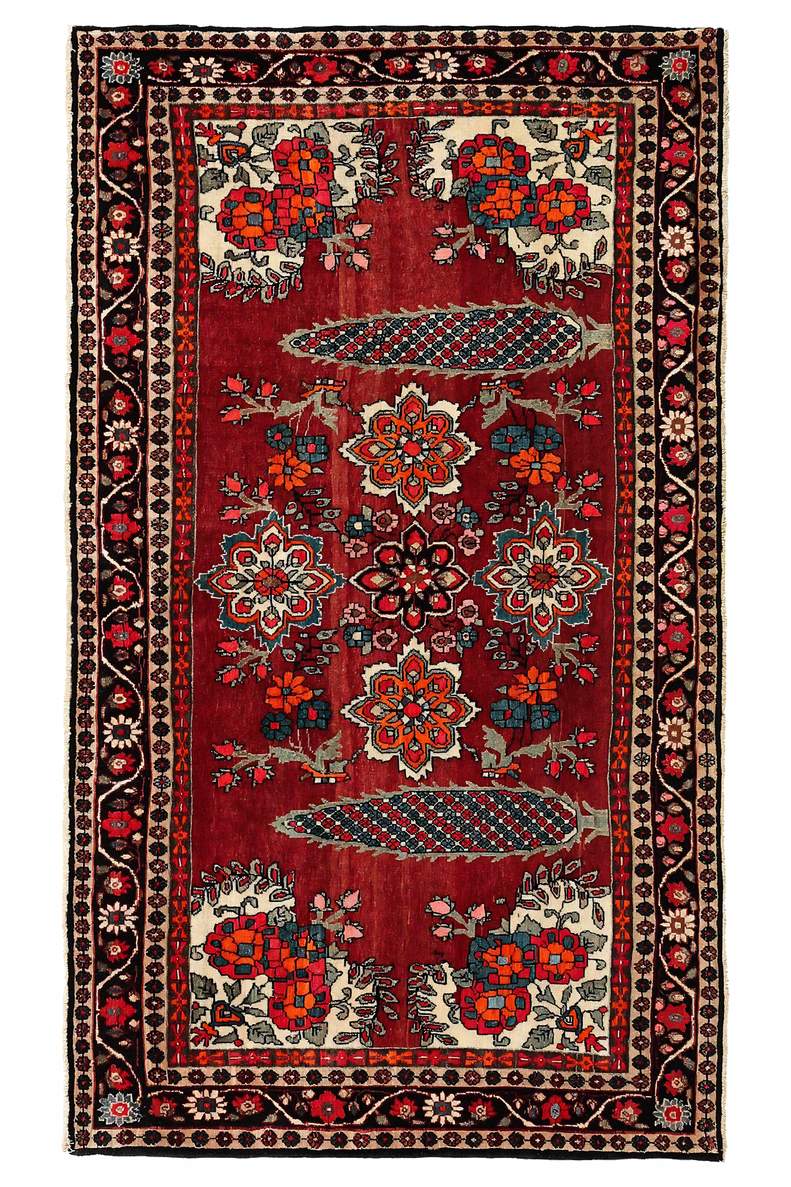 Antique Persian Semnan Traditional Rug 96923