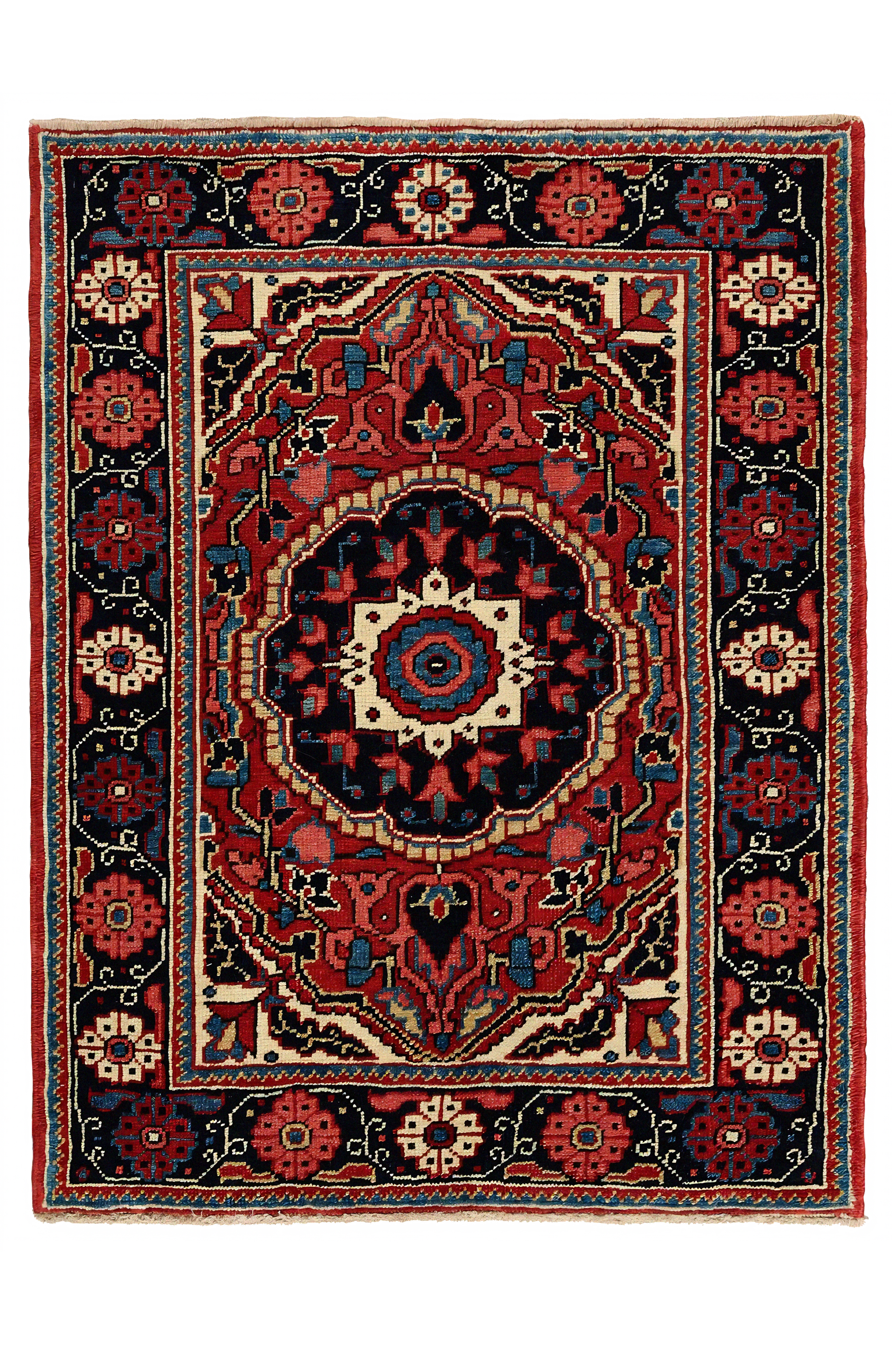 Antique Persian Heriz Traditional Rug 96926