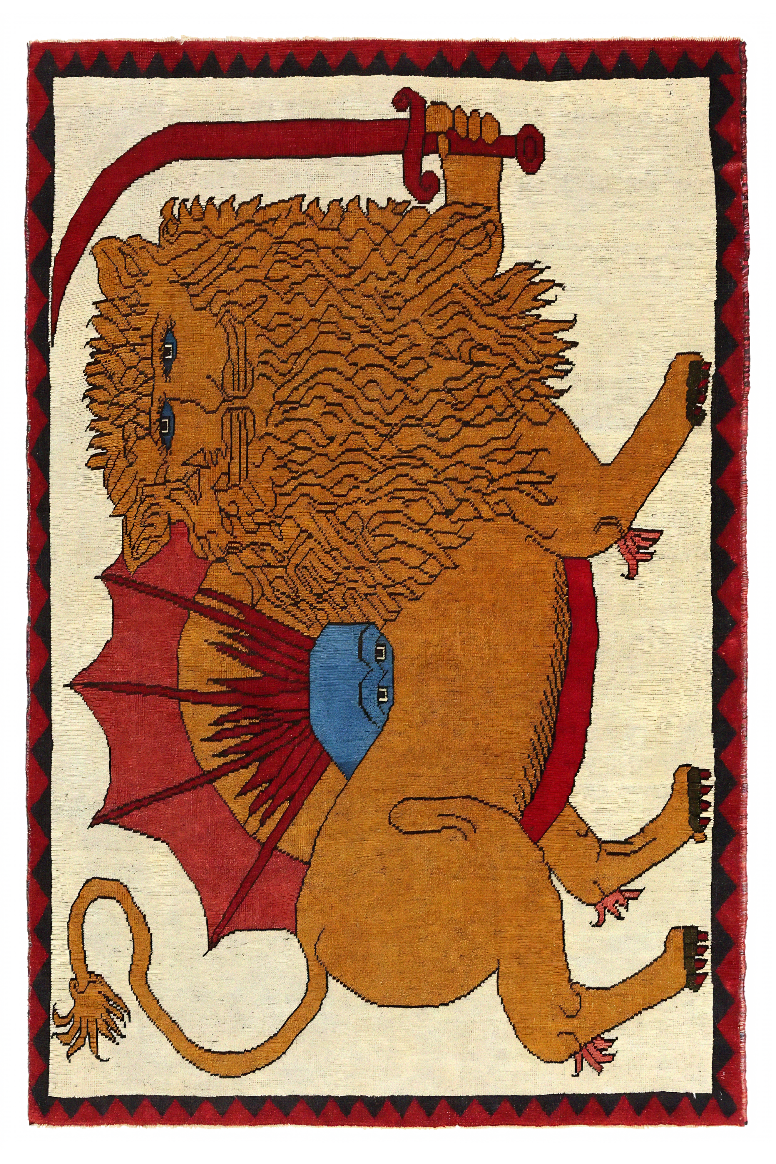 Antique Persian Gabbeh Tribal Rug 96927