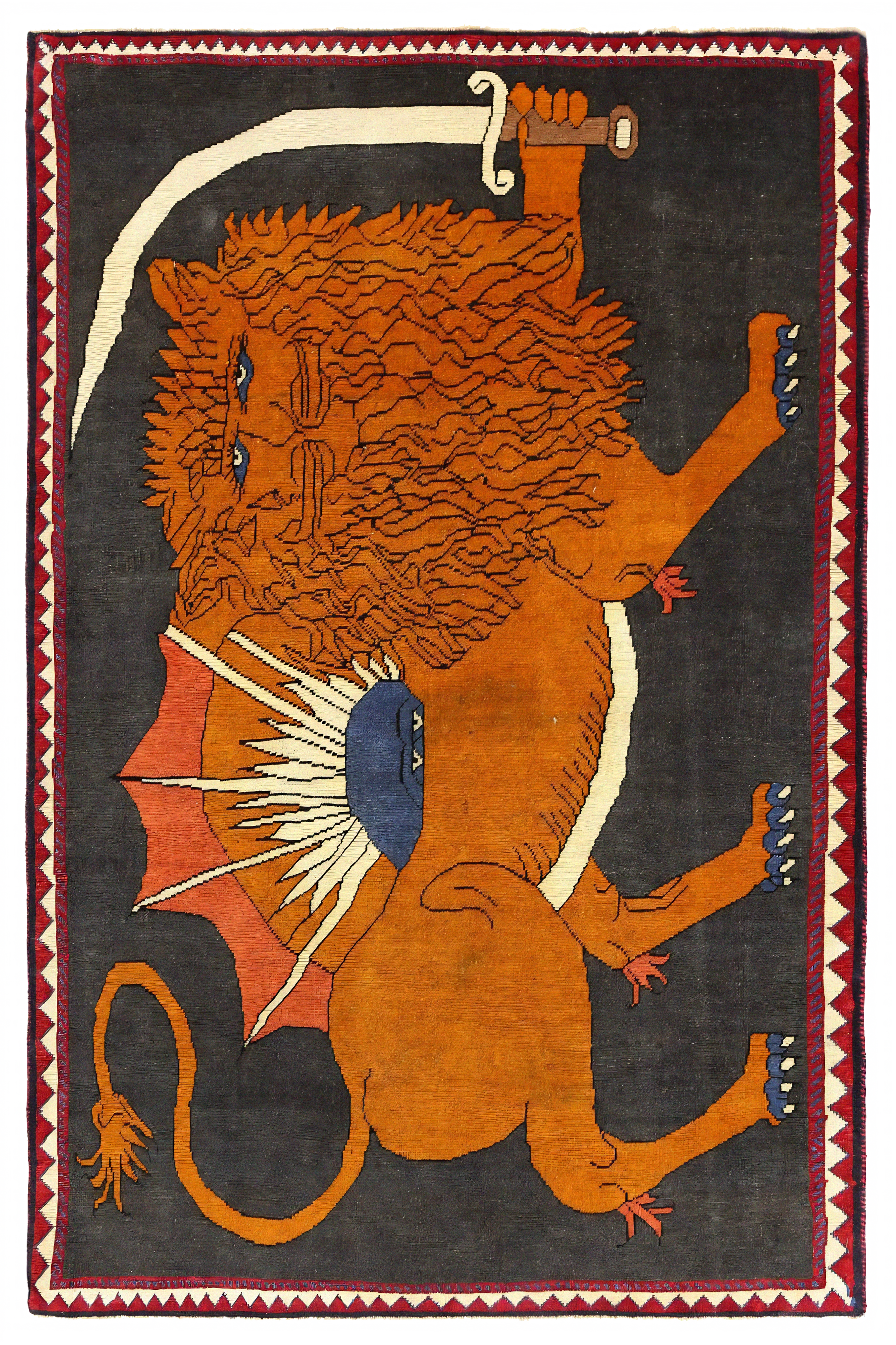 Antique Persian Gabbeh Tribal Rug 96928