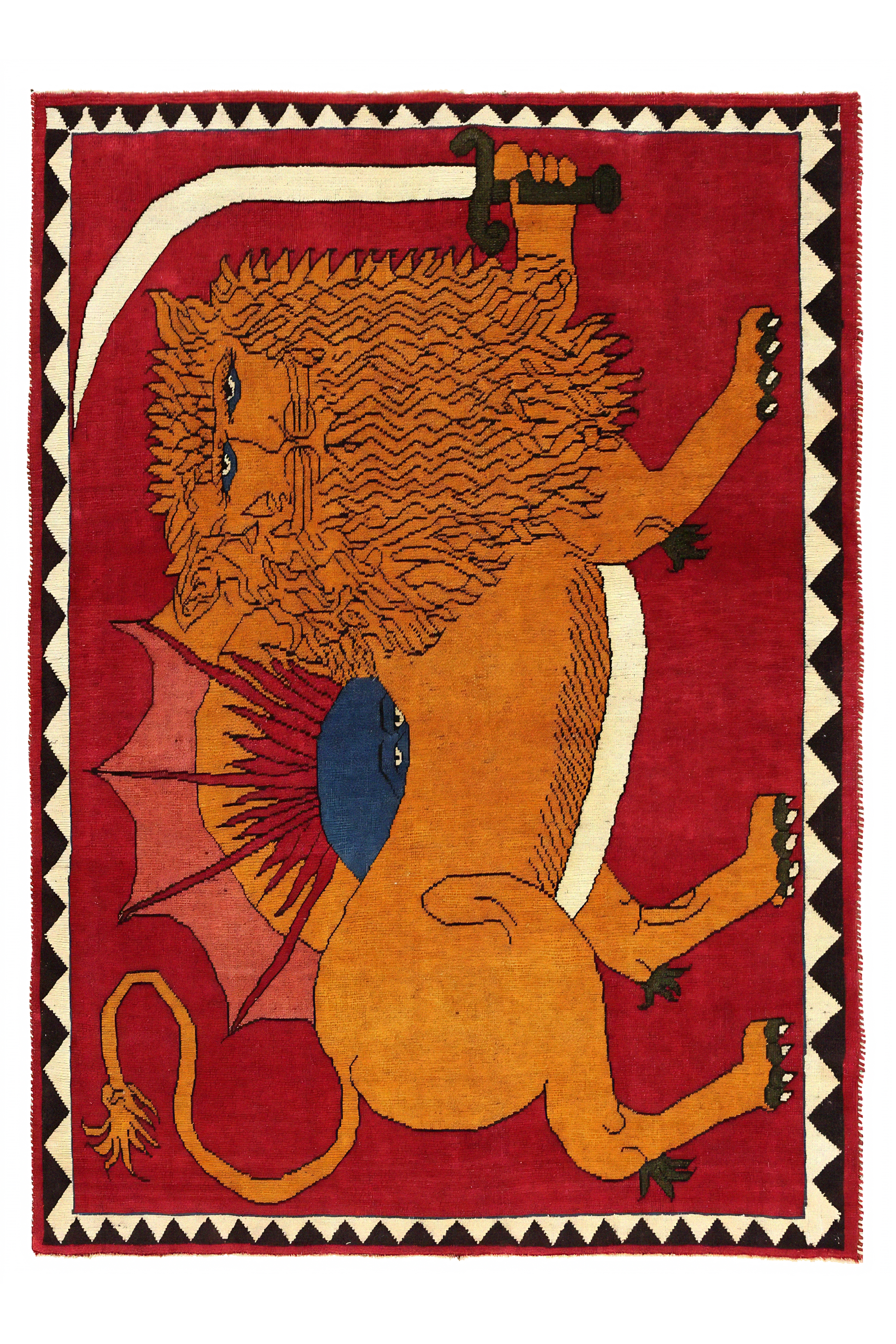 Antique Persian Gabbeh Tribal Rug 96930