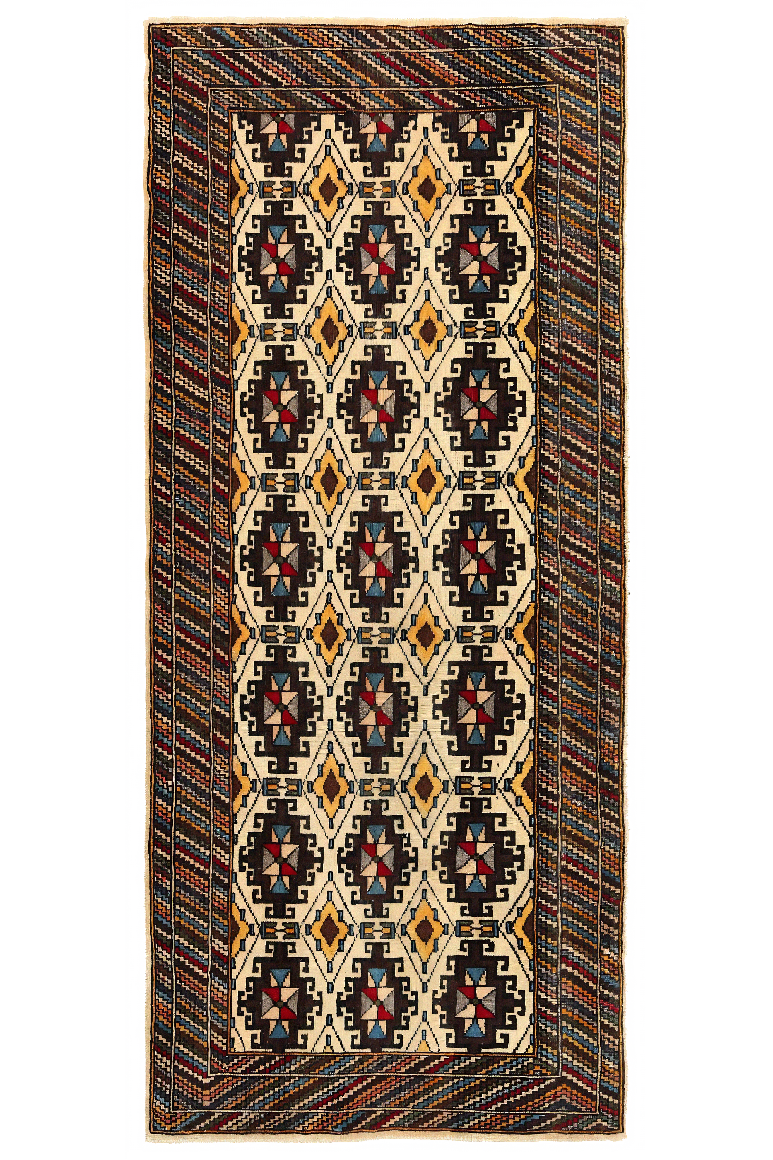 Antique Persian Semnan Traditional Rug 96944