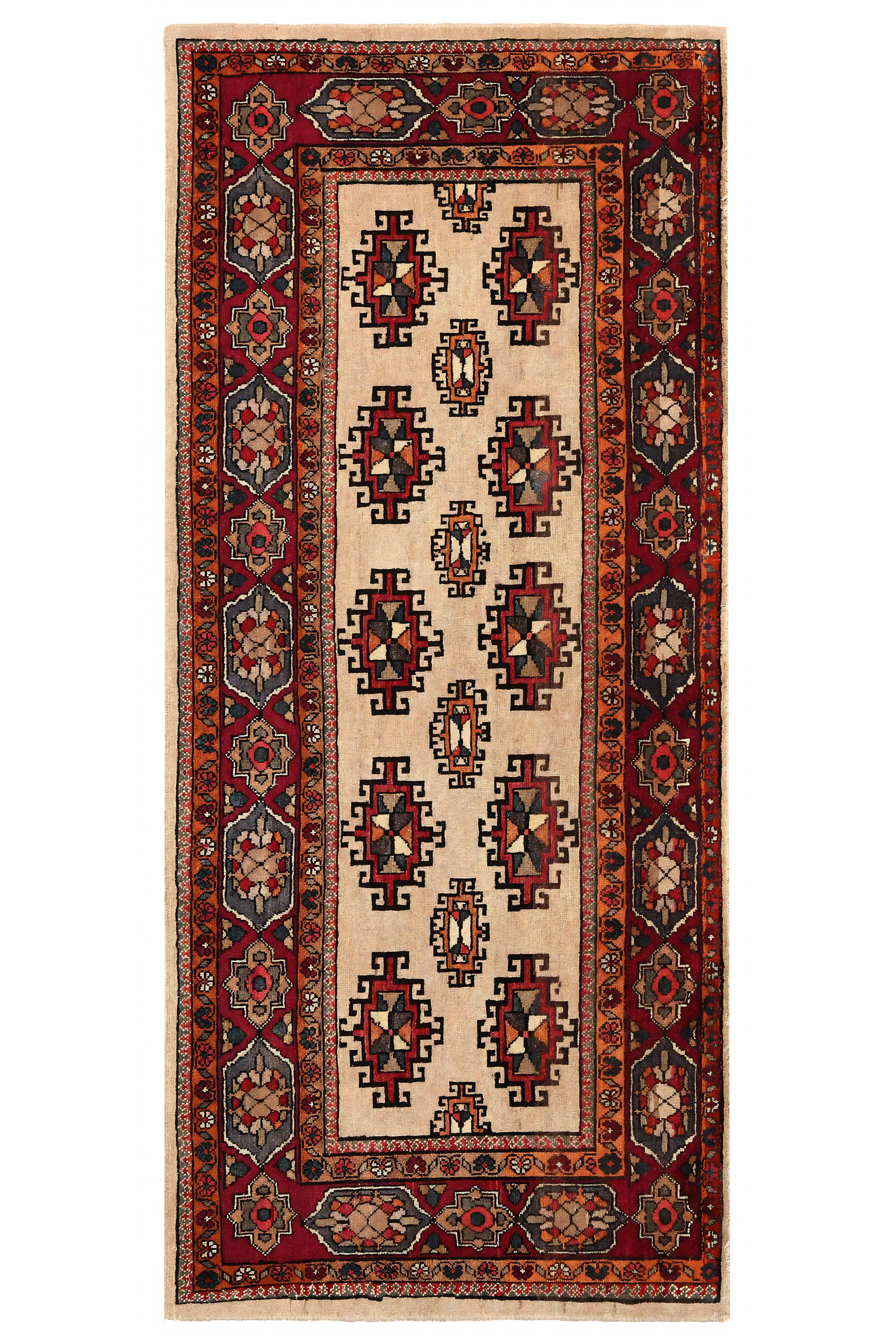 Antique Persian Semnan Traditional Rug 96945