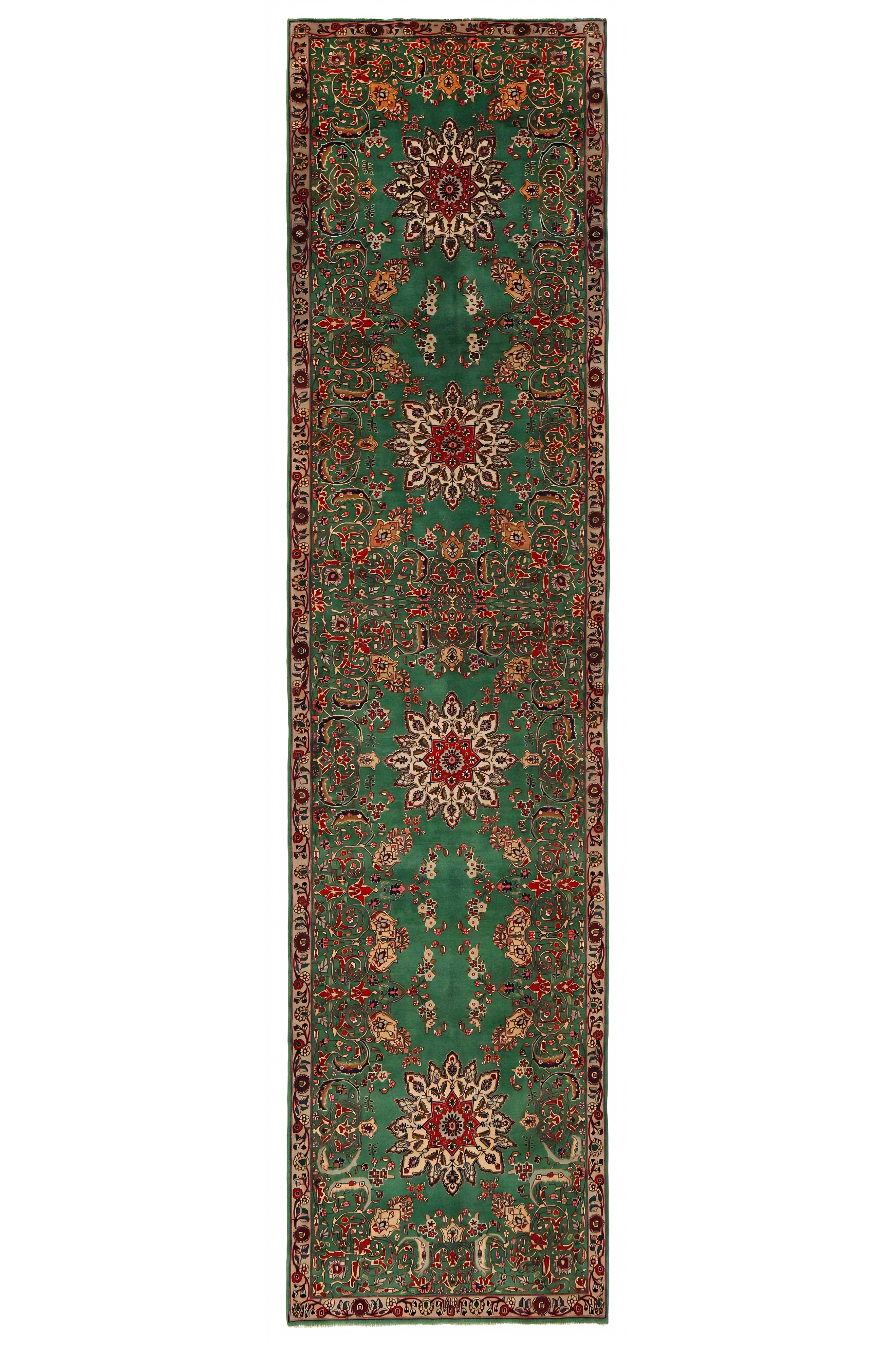 Antique Persian Tabriz Traditional Rug 96954