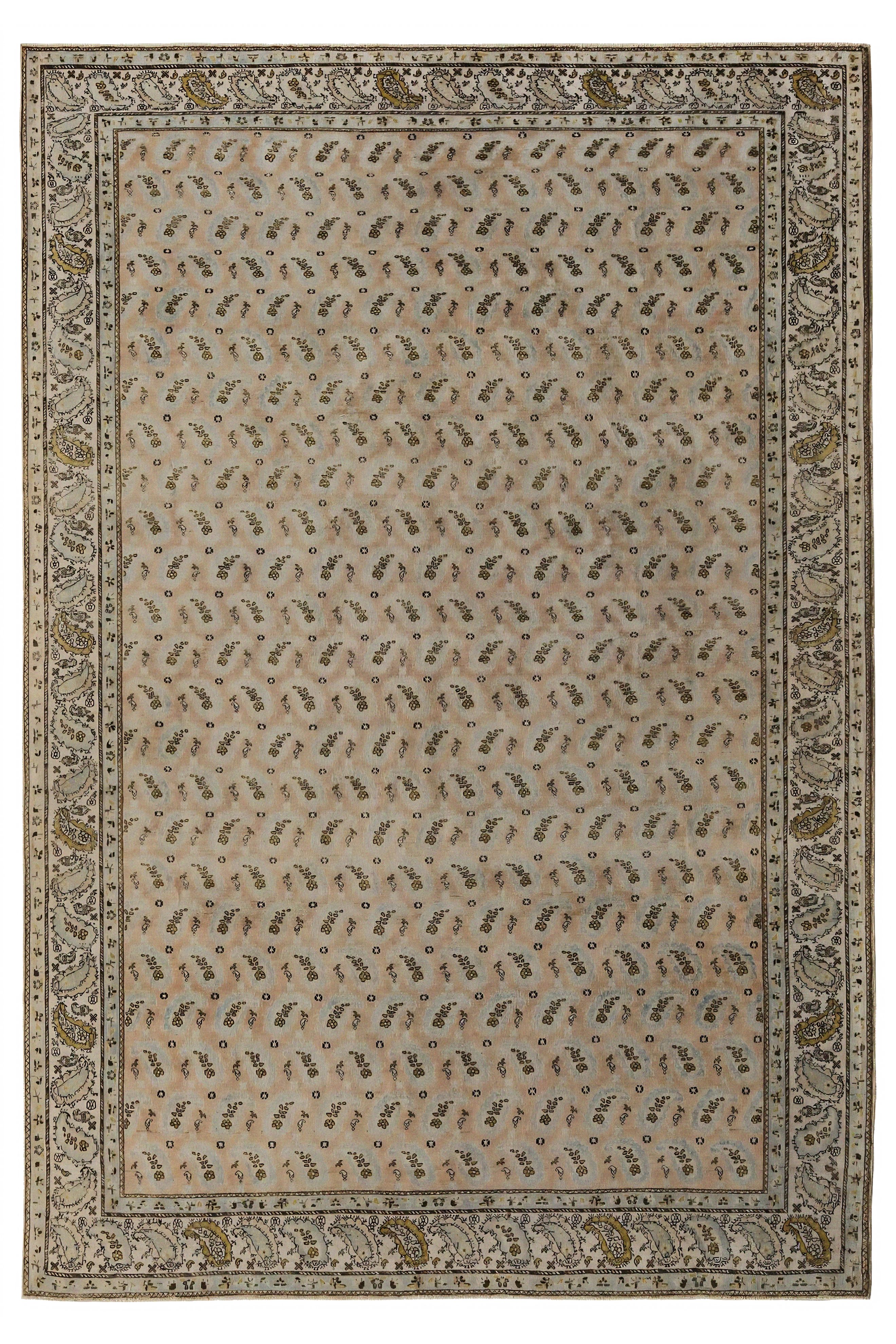 Antique Persian Tabriz Traditional Rug 96958