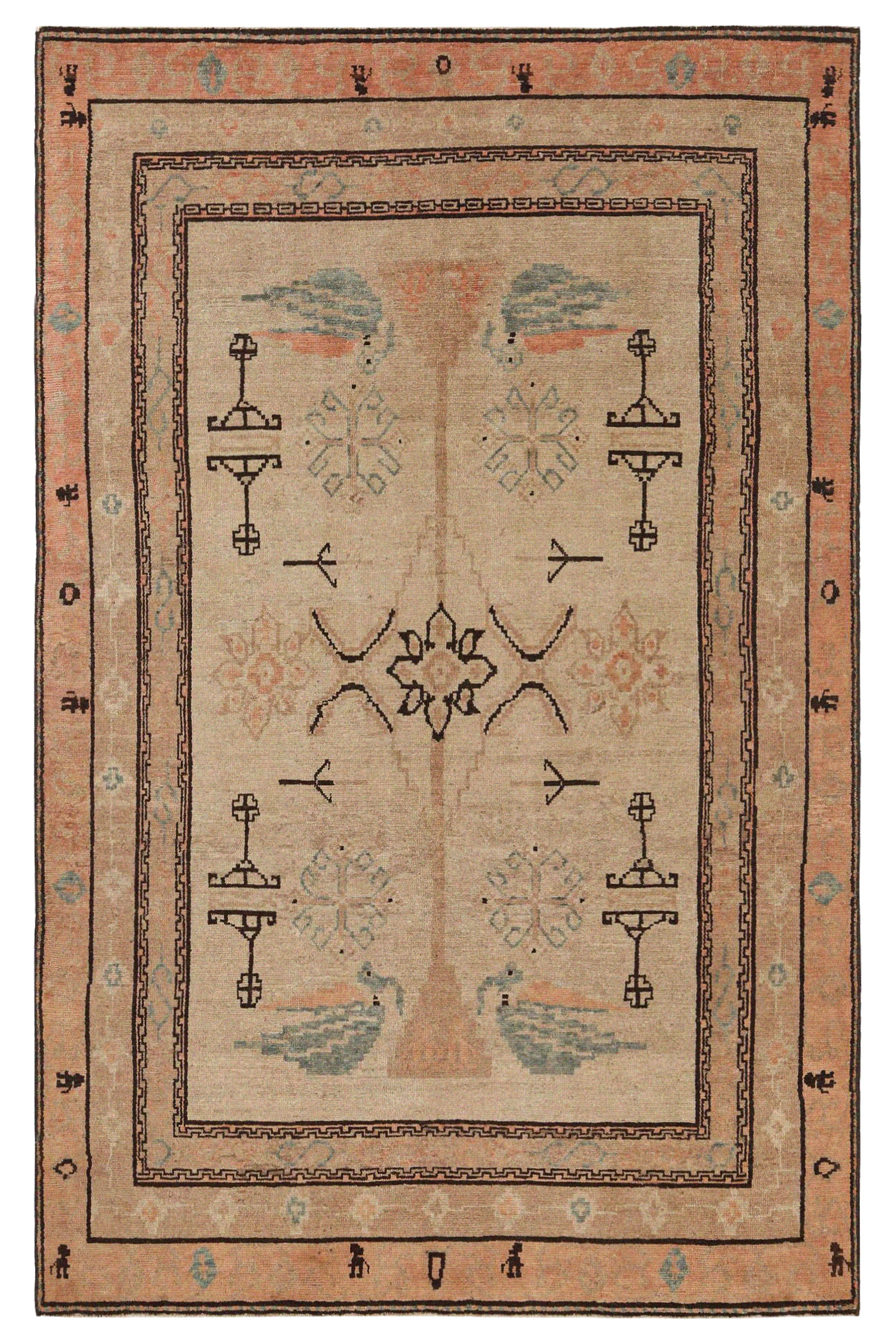 Antique Persian Malayer Transitional Rug 96962