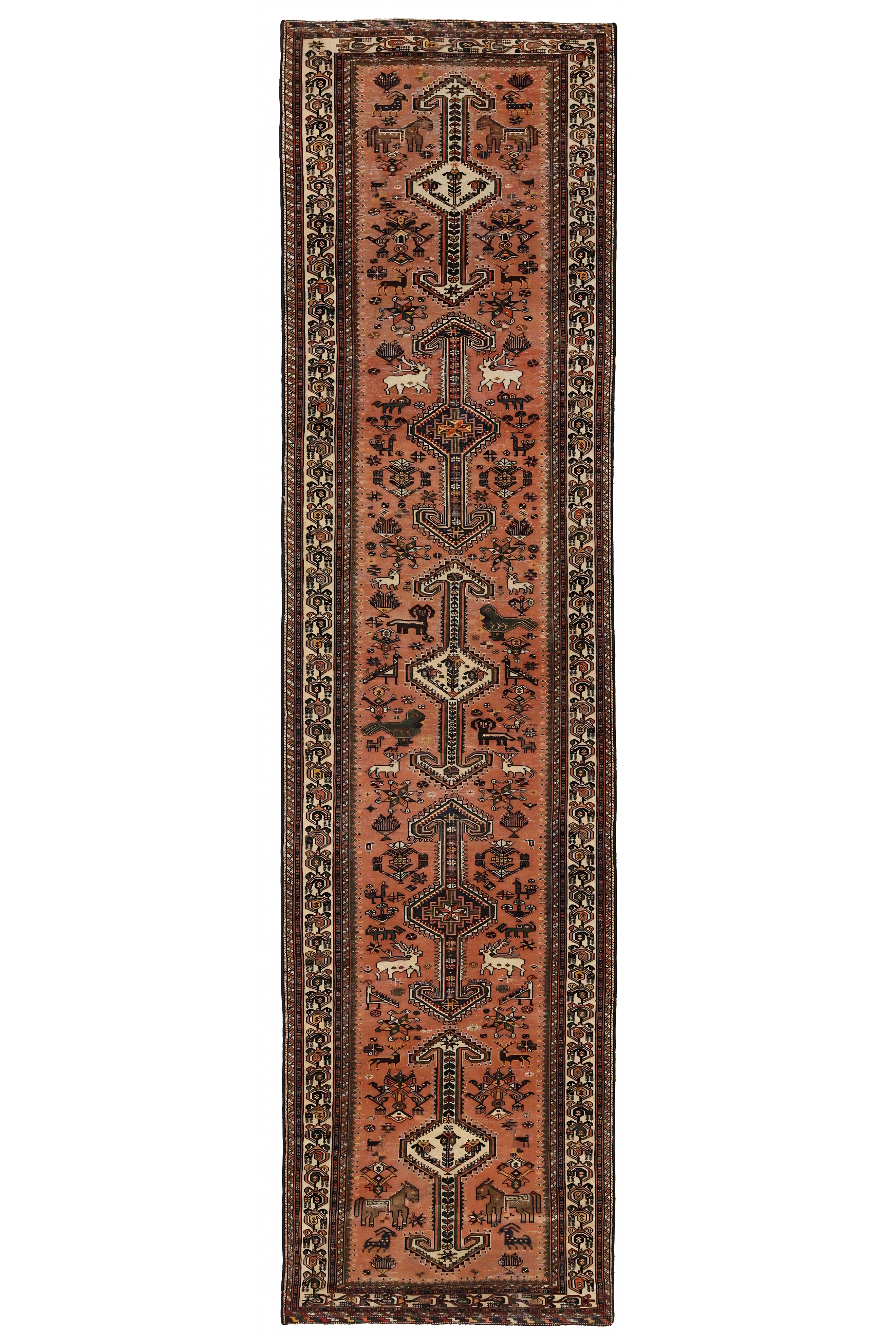 Antique Persian Bakhtiar Traditional Rug 96966