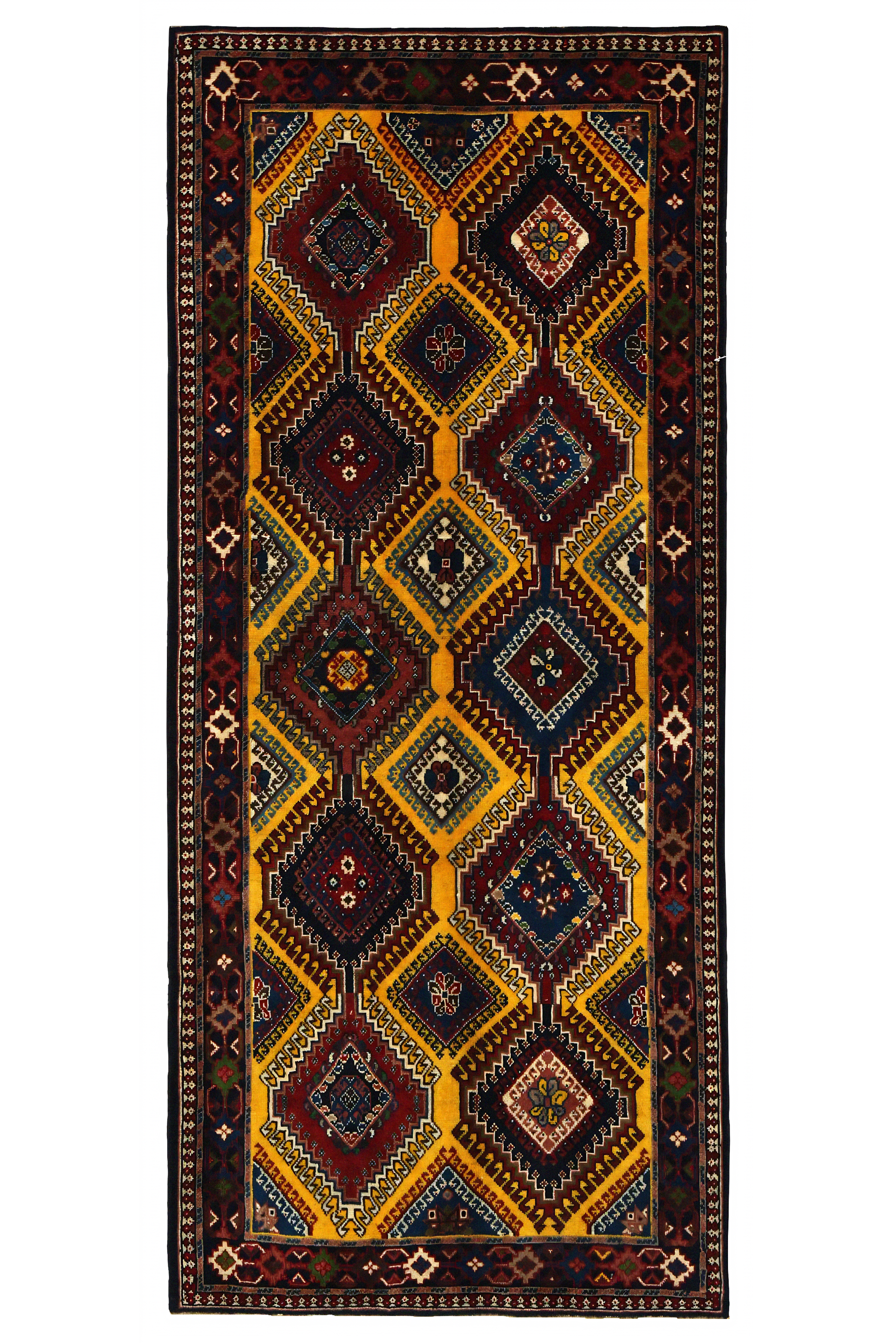 Antique Persian Shiraz Traditional Rug 96973