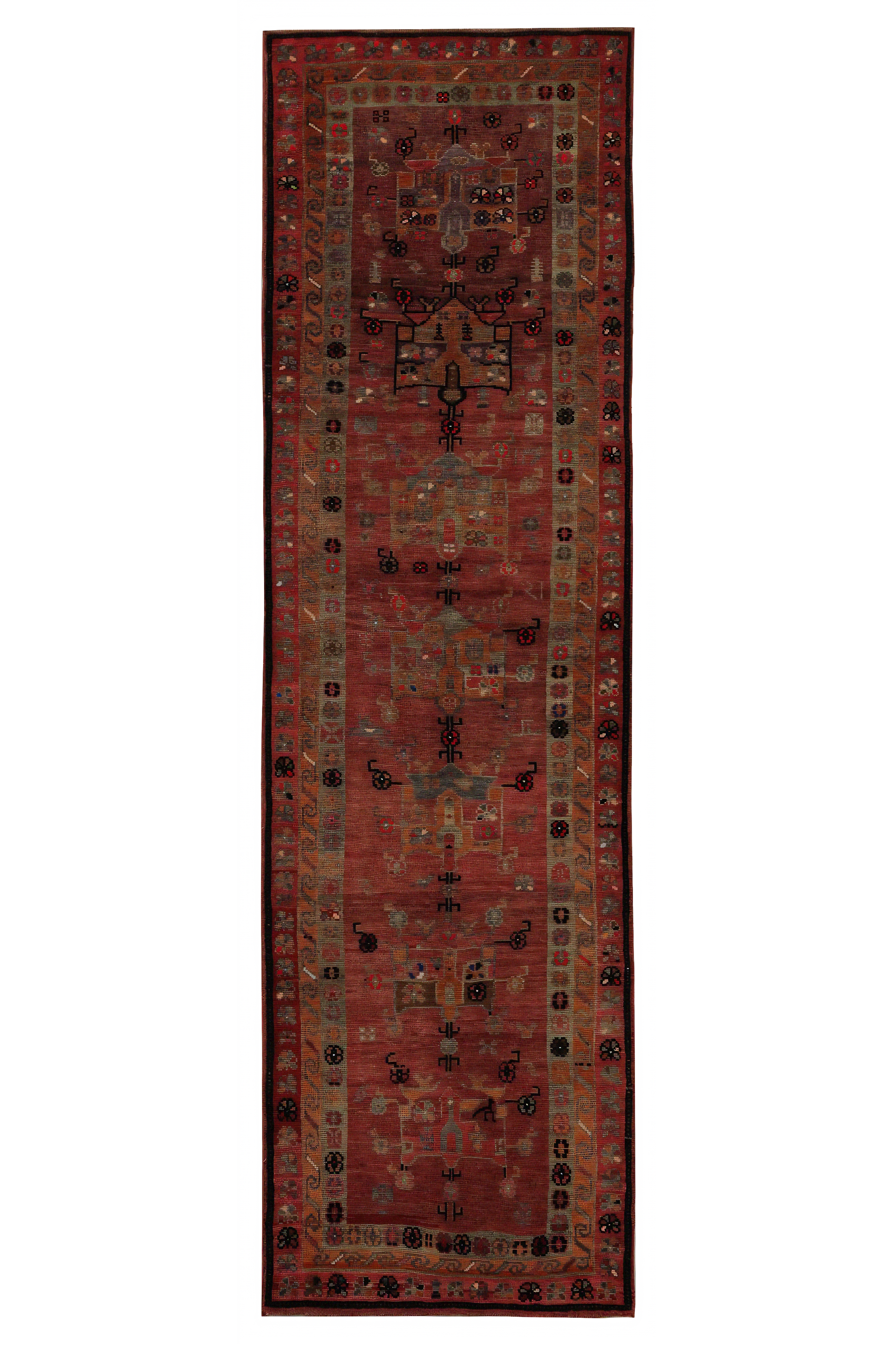 Antique Persian Azarbaijan Traditional Rug 96983