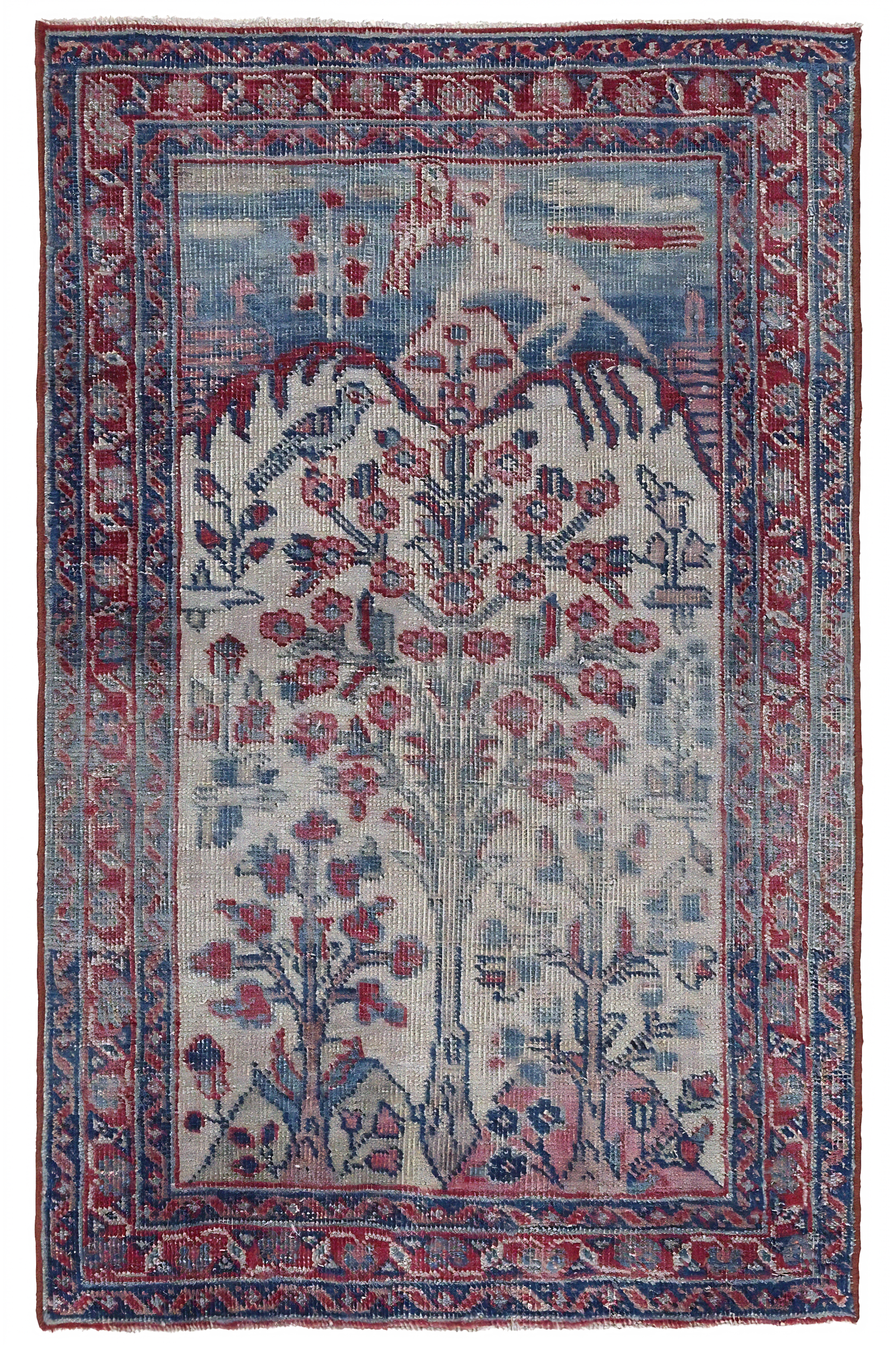 Antique Persian Traditional Rug 97047