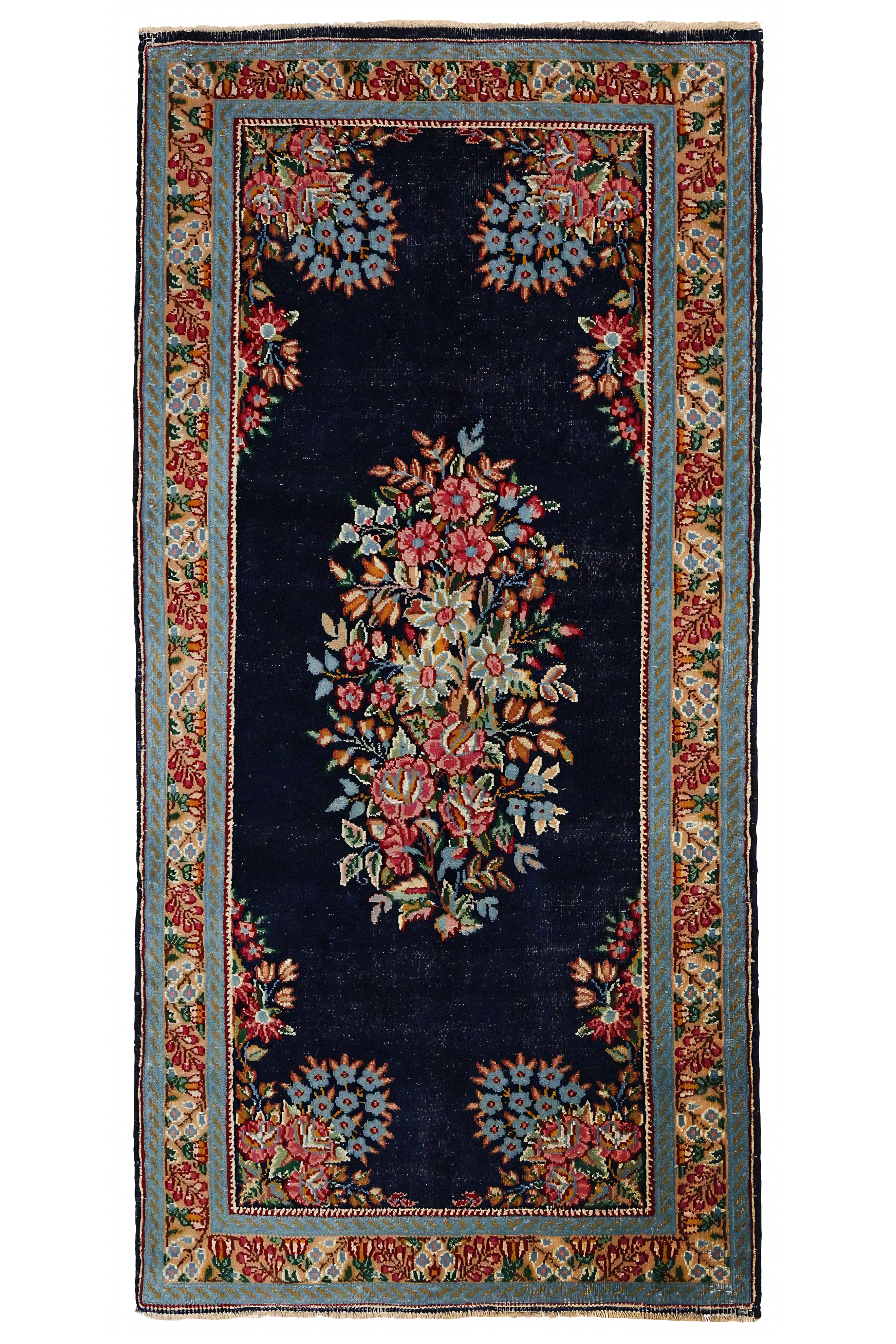 Antique Persian Kerman Traditional Rug 97048