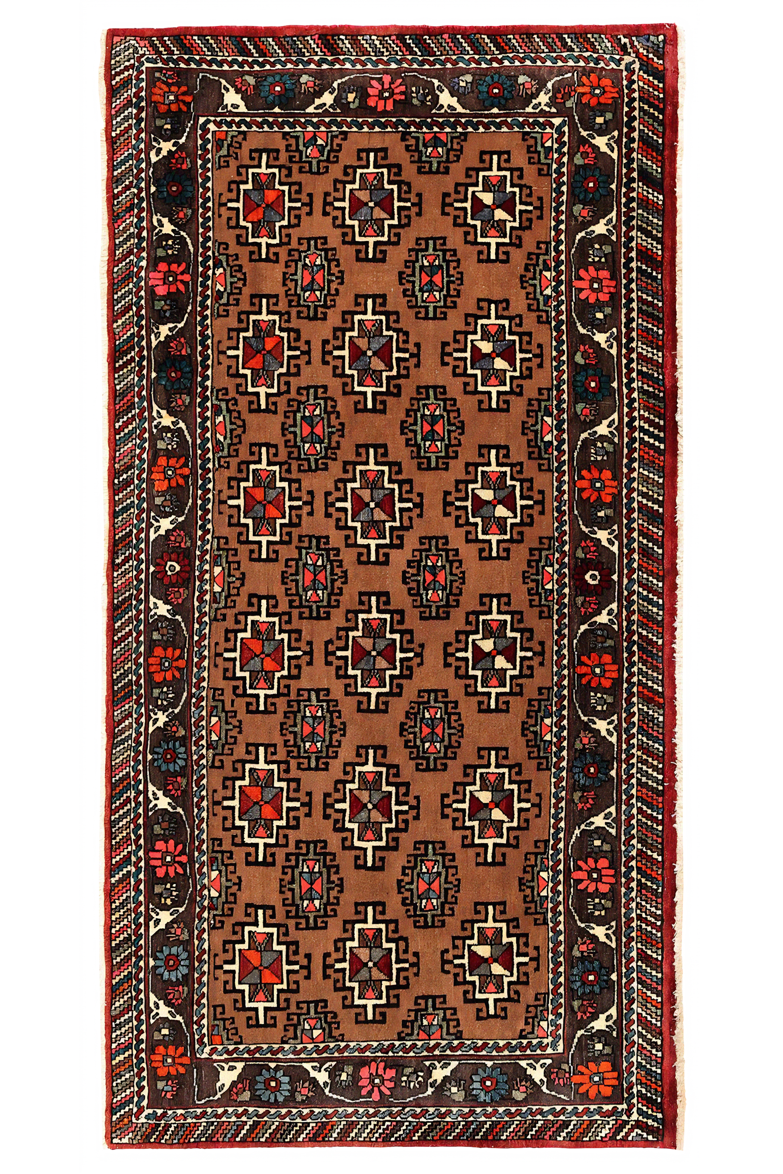 Antique Persian Semnan Traditional Rug 97053