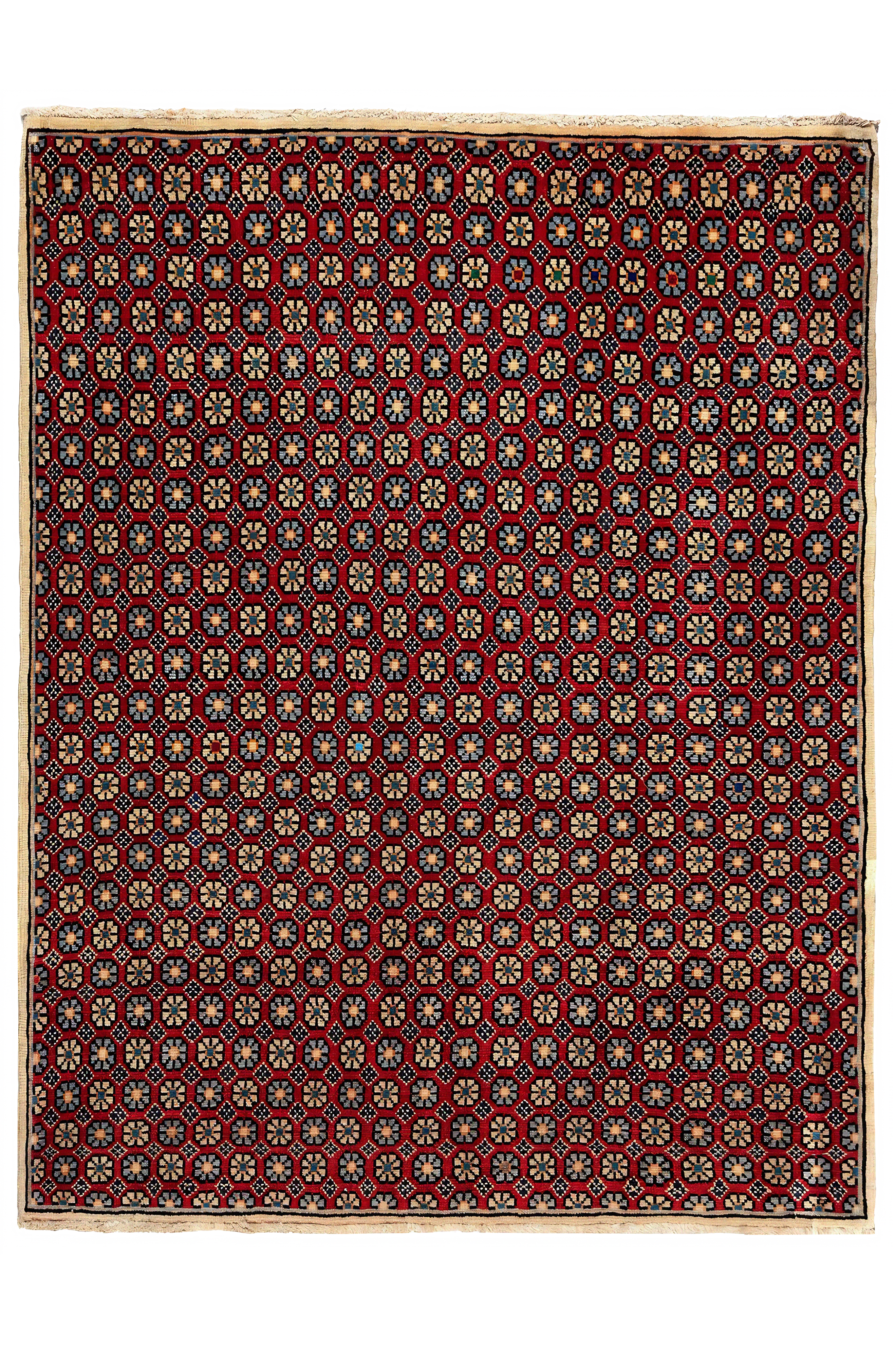 Antique Persian Semnan Transitional Rug 97054