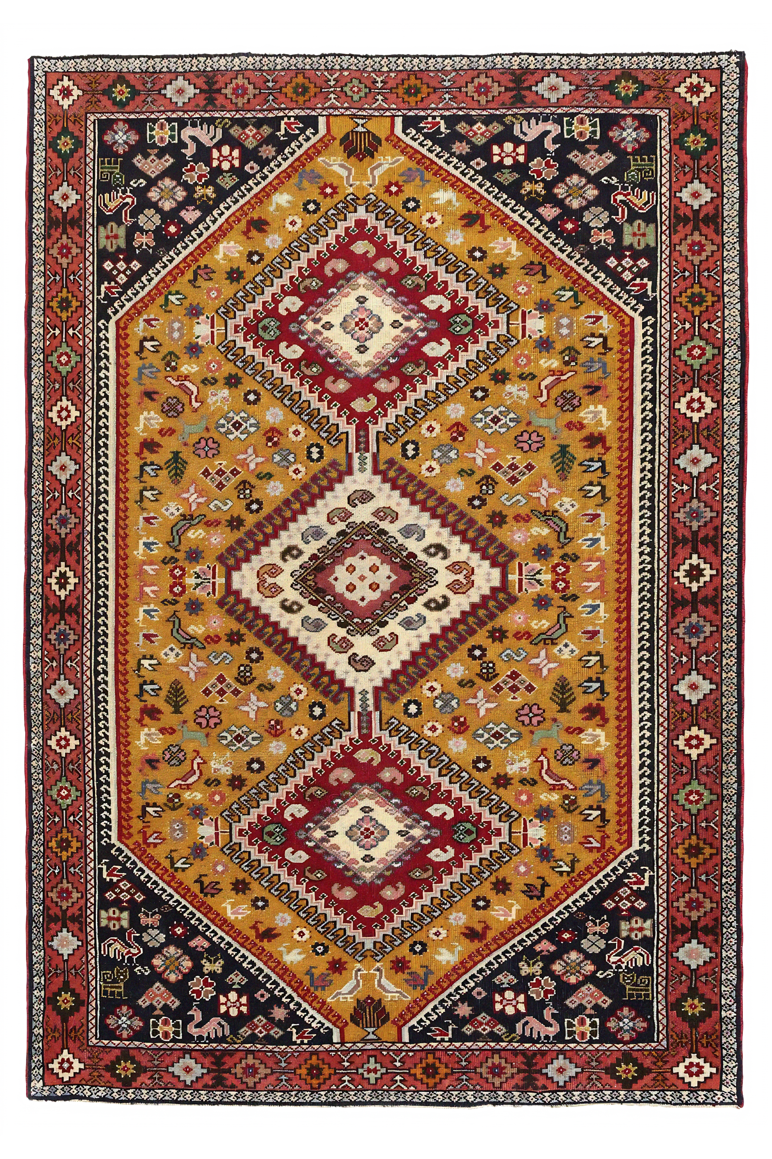 Antique Persian Gabbeh Traditional Rug 97073