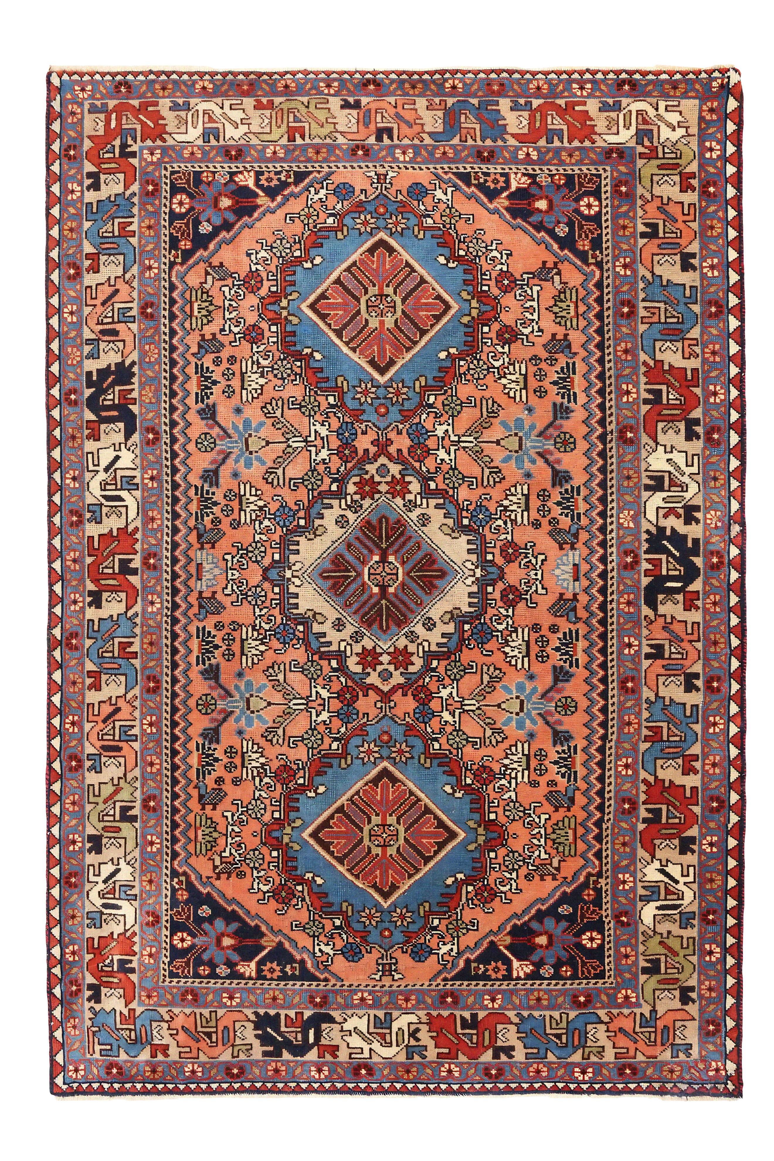 Antique Persian Shiraz Traditional Rug 97074