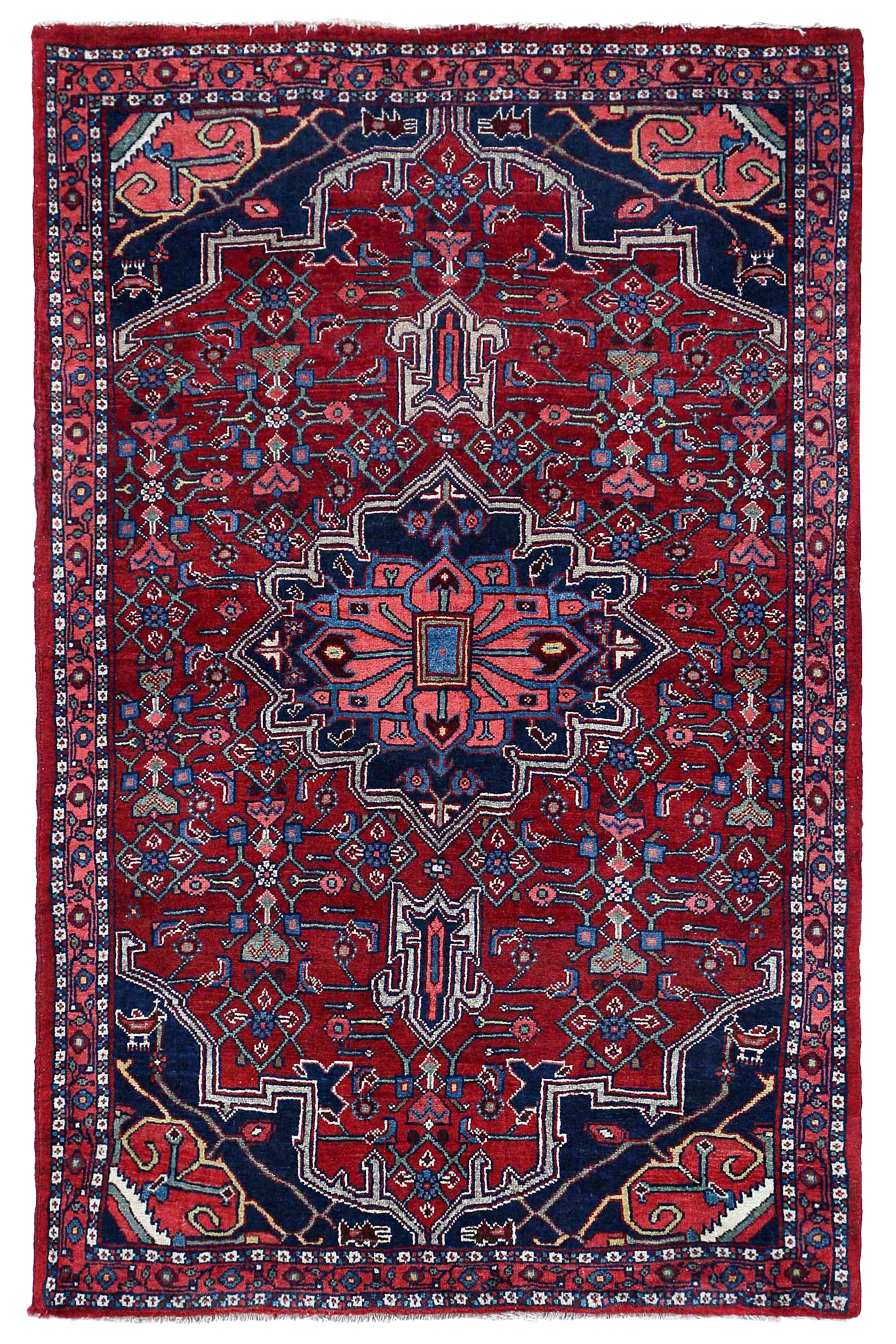 Antique Persian Bijar Traditional Rug 97076
