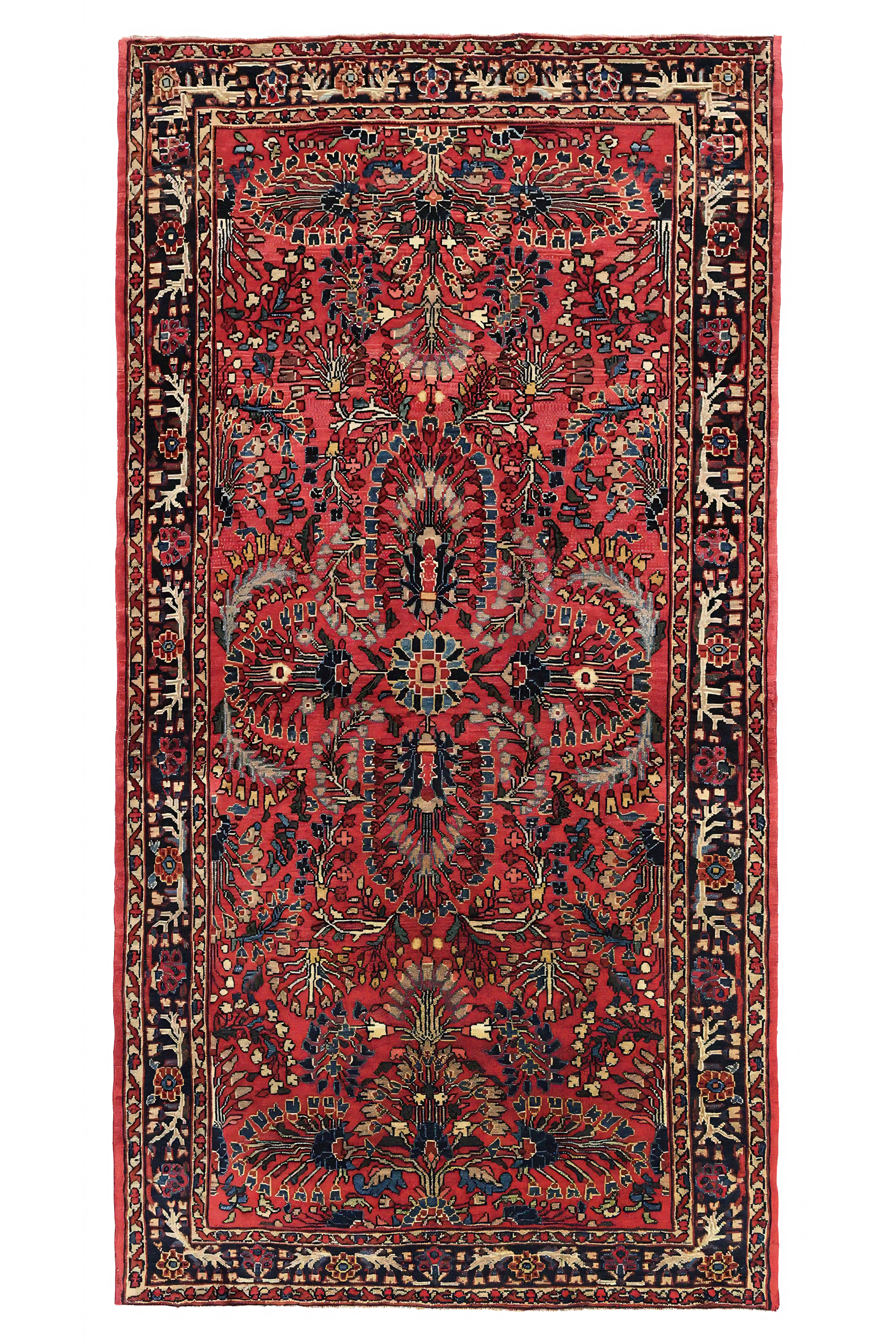 Antique Persian Sarogh Traditional Rug 97082