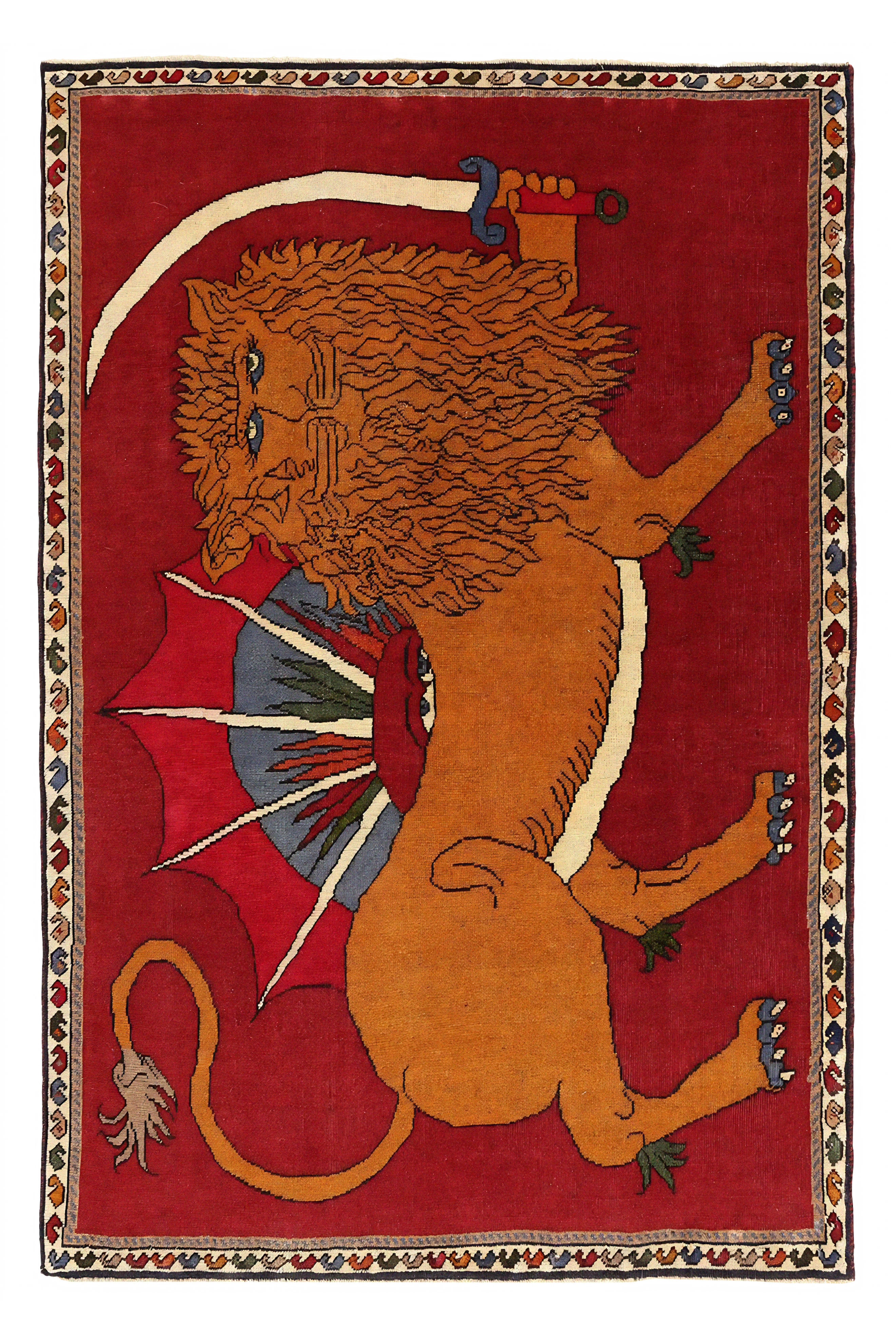 Antique Persian Gabbeh Tribal Rug 97084