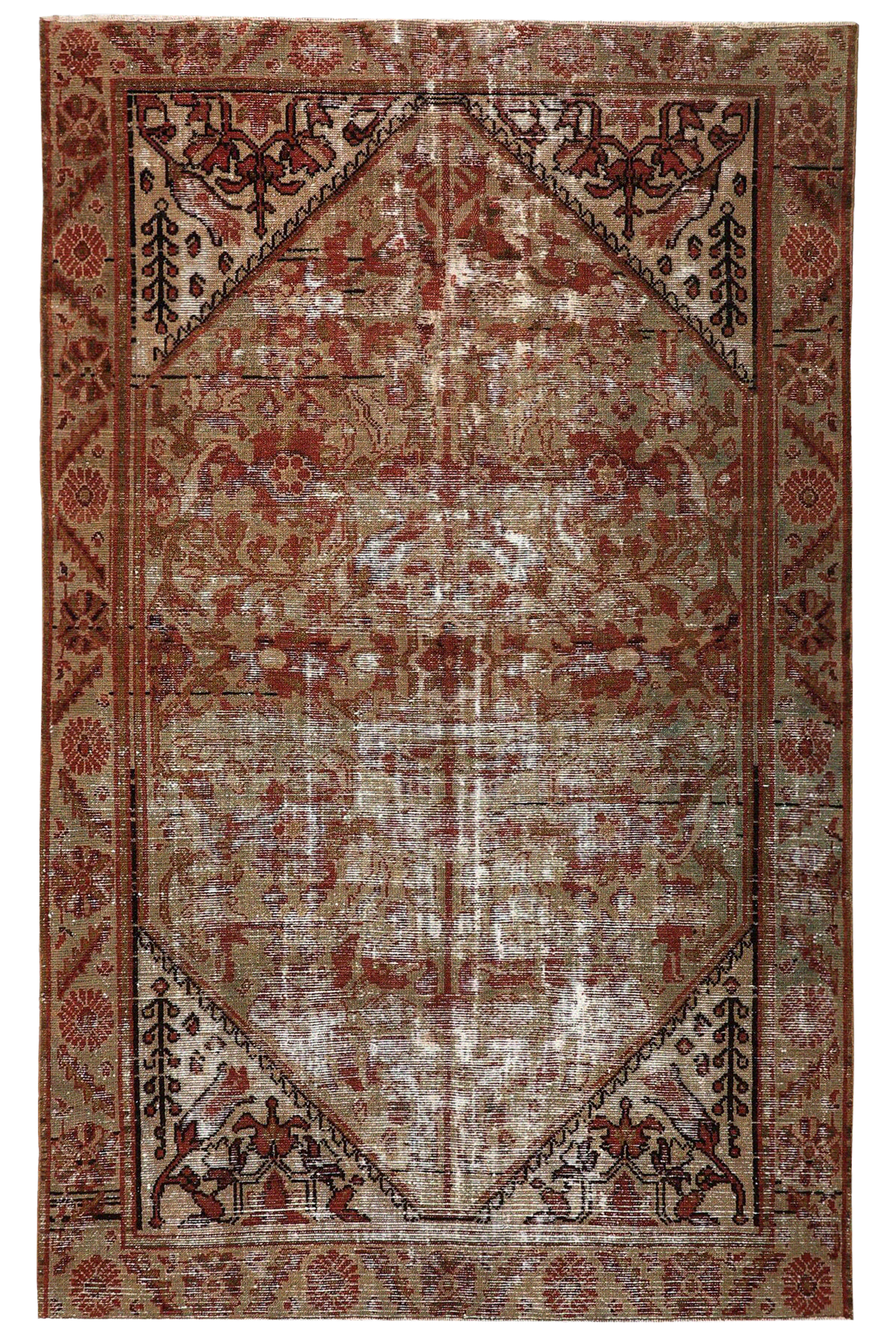 Antique Persian Malayer Traditional Rug 97087