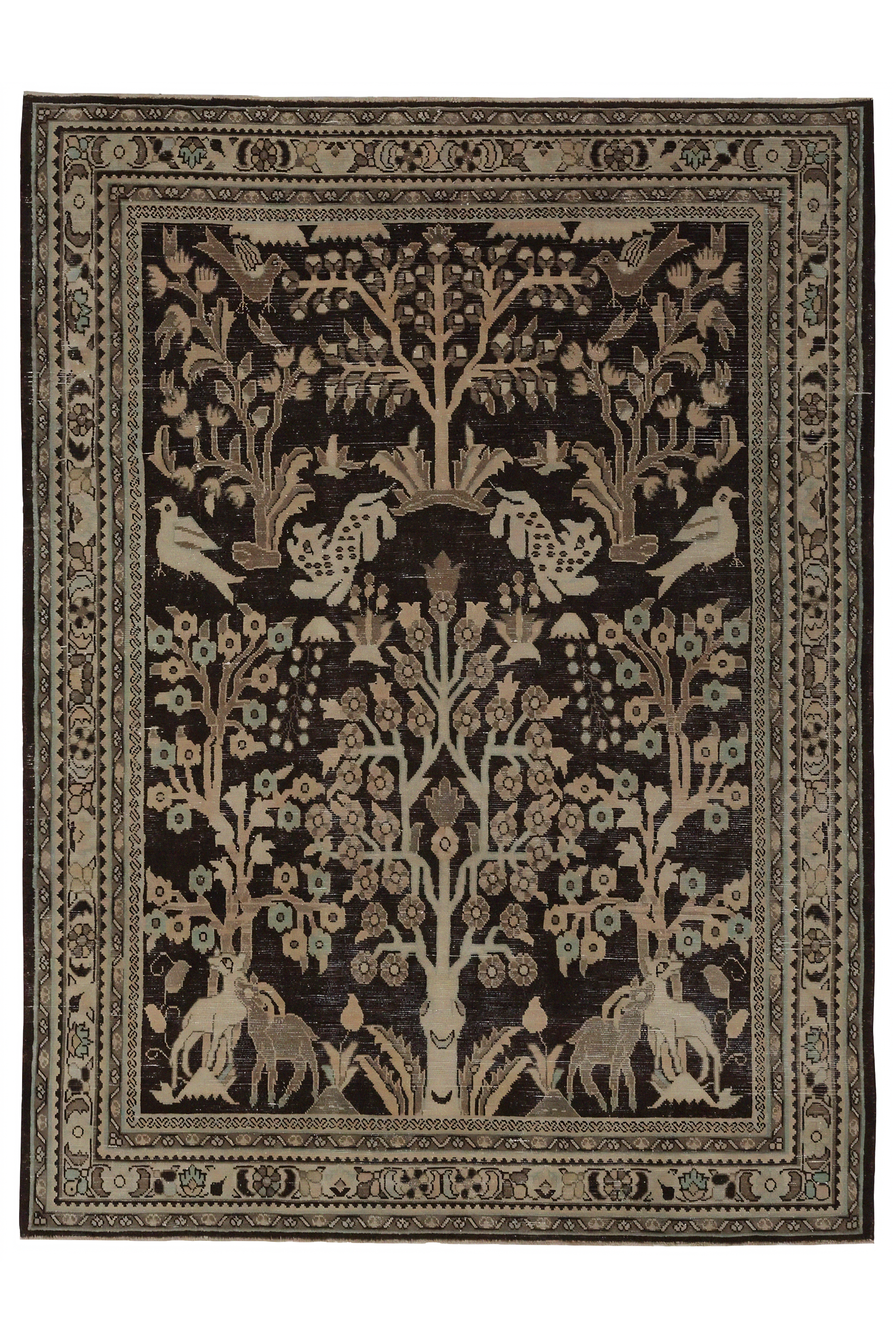 Antique Persian Malayer Traditional Rug 97088