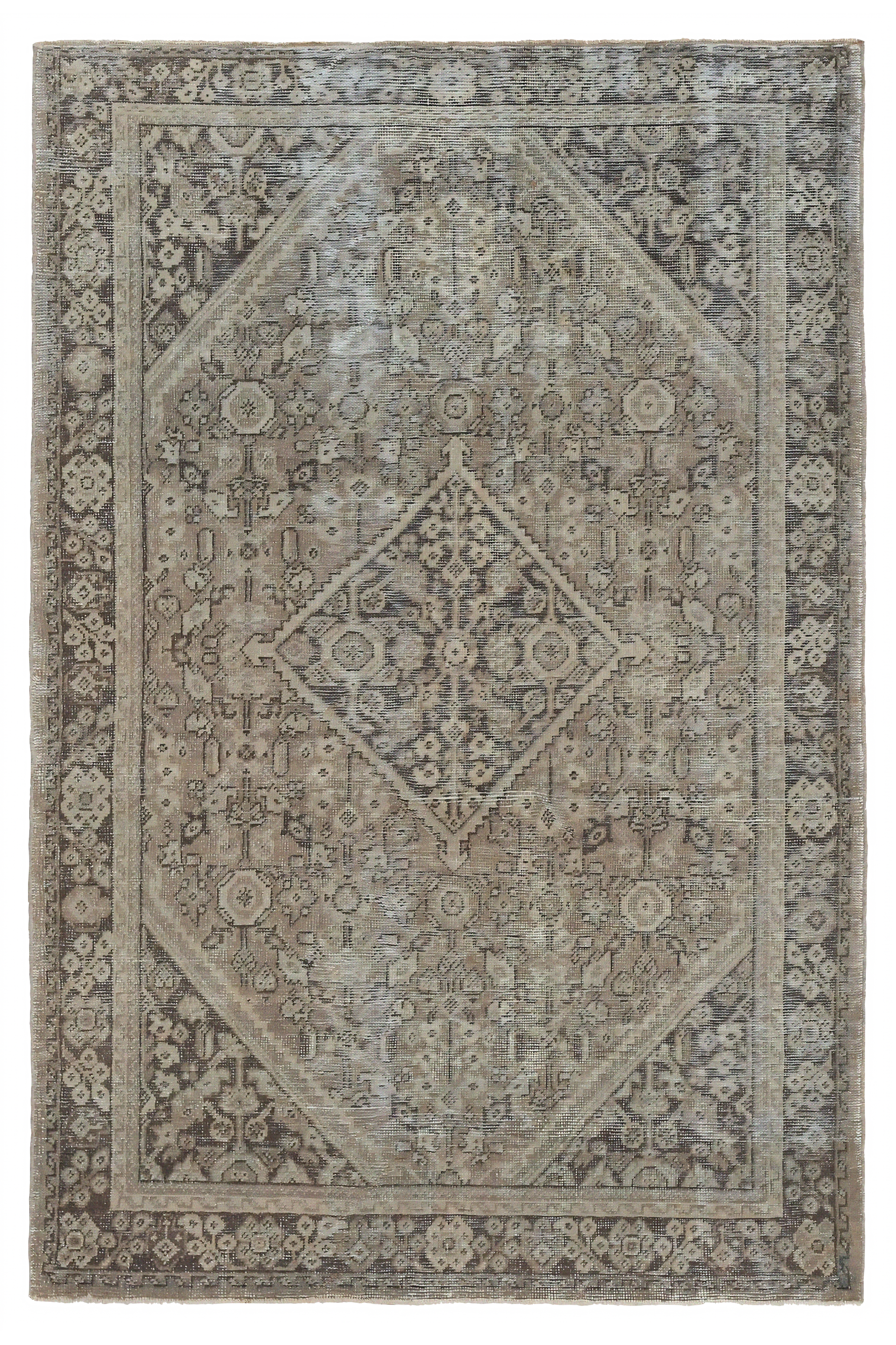 Antique Persian Mahal Traditional Rug 97106
