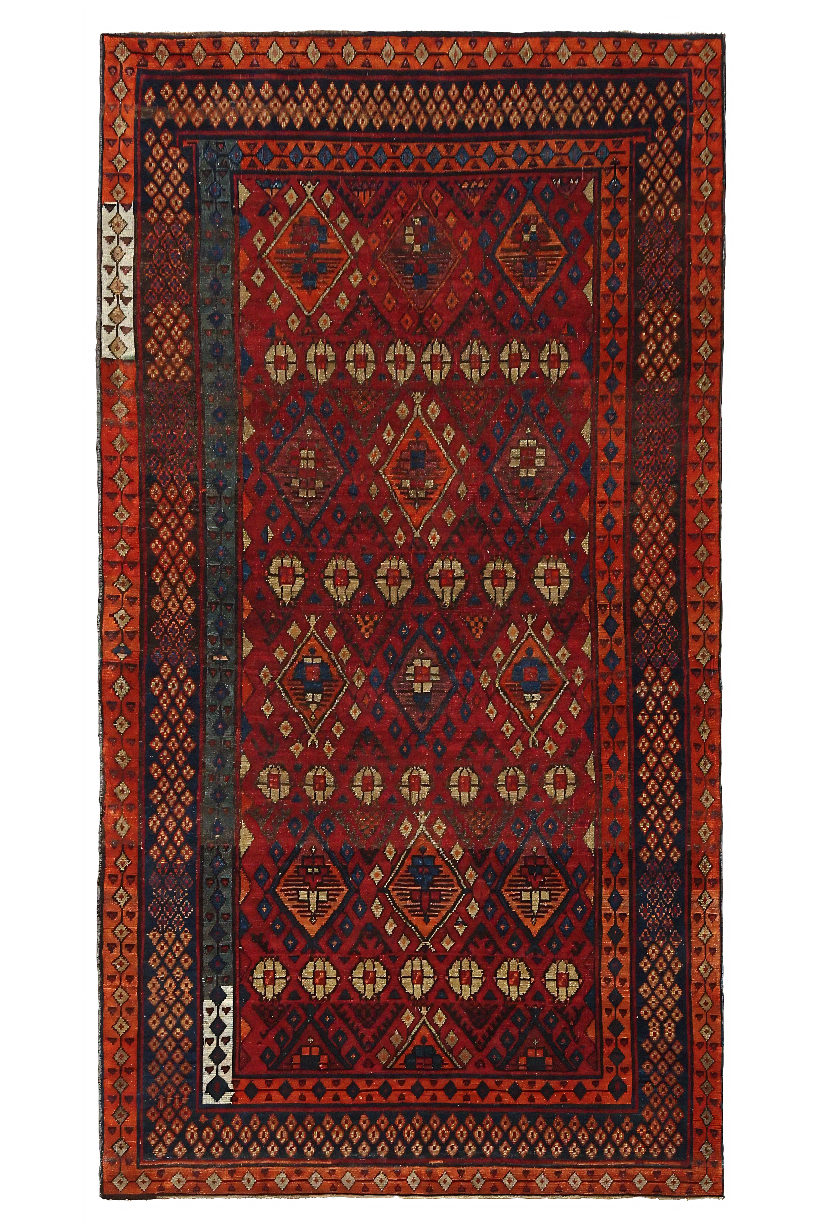 Antique Persian Shiraz Traditional Rug 97107