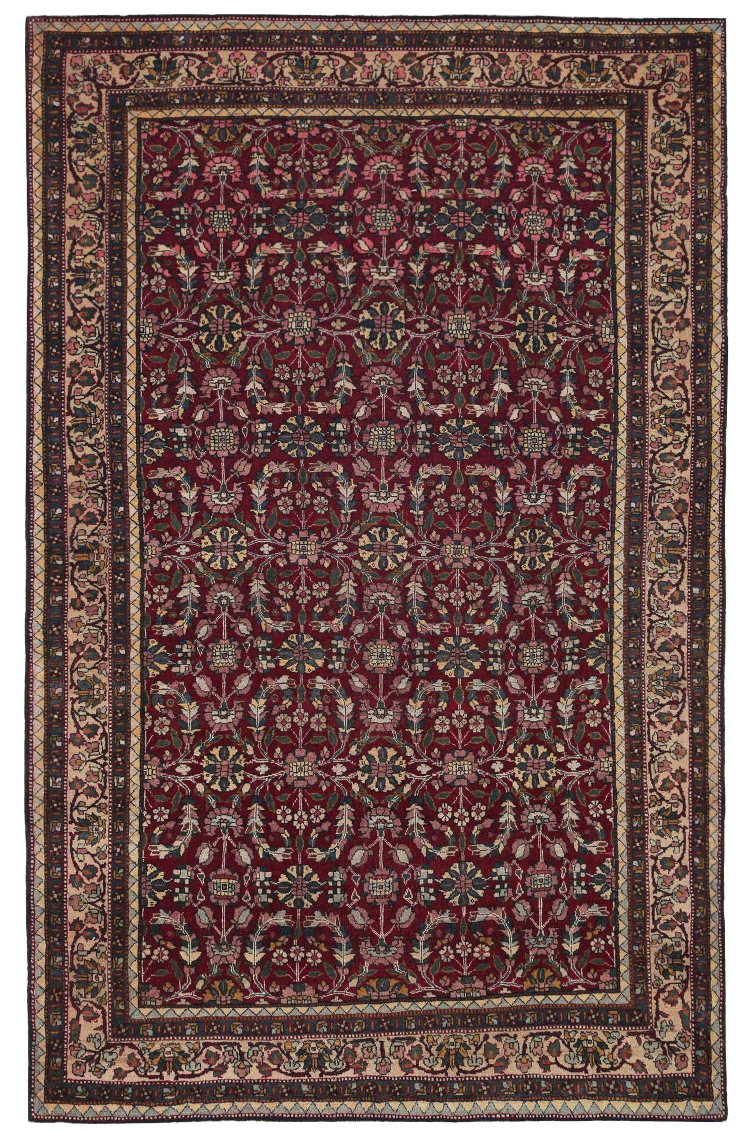 Persian Semnan Traditional Rug 97124