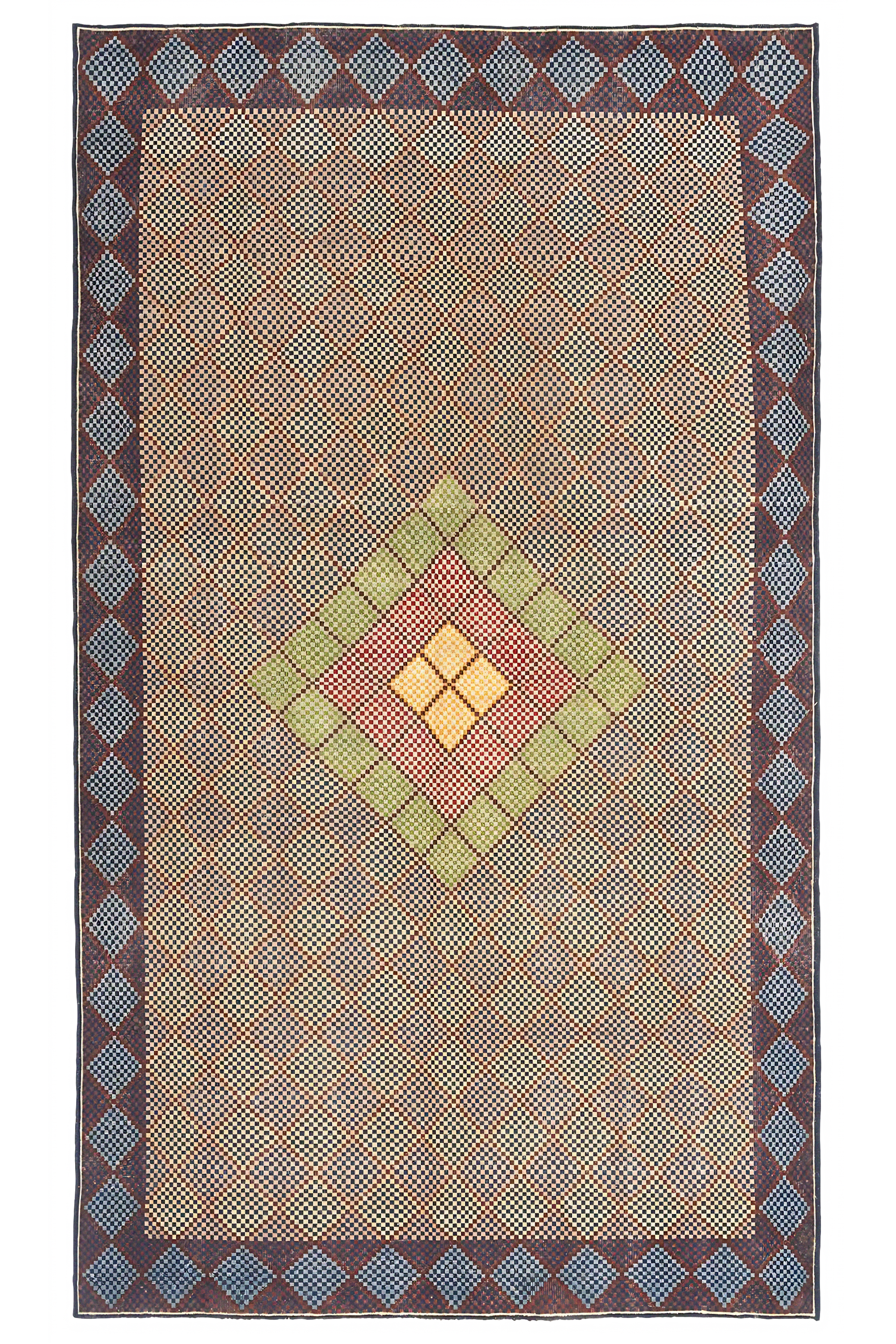 Antique Persian Isfahan Transitional Rug 97131