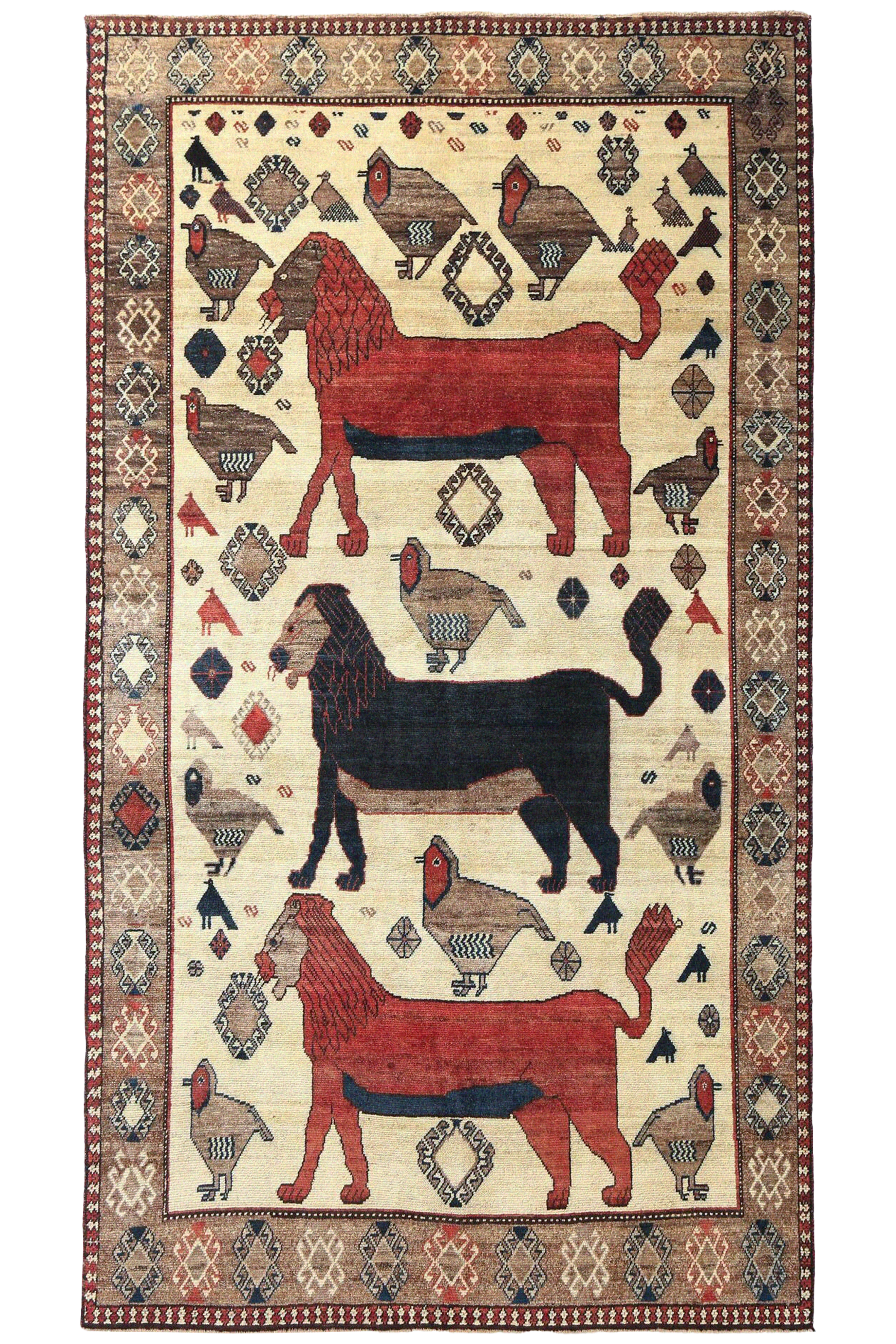 Persian Gabbeh Tribal Rug 97133