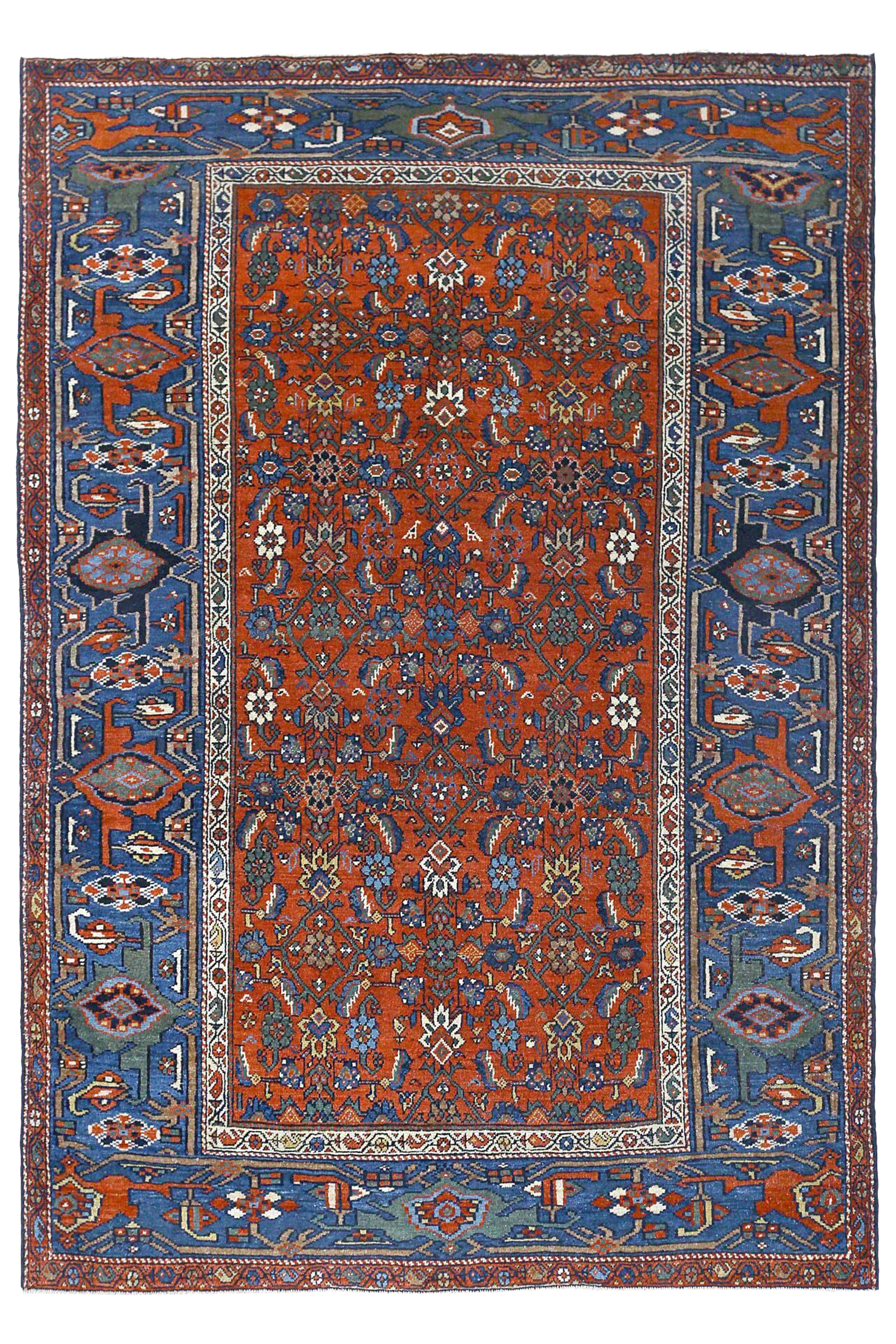Persian Heriz Traditional Rug 97159