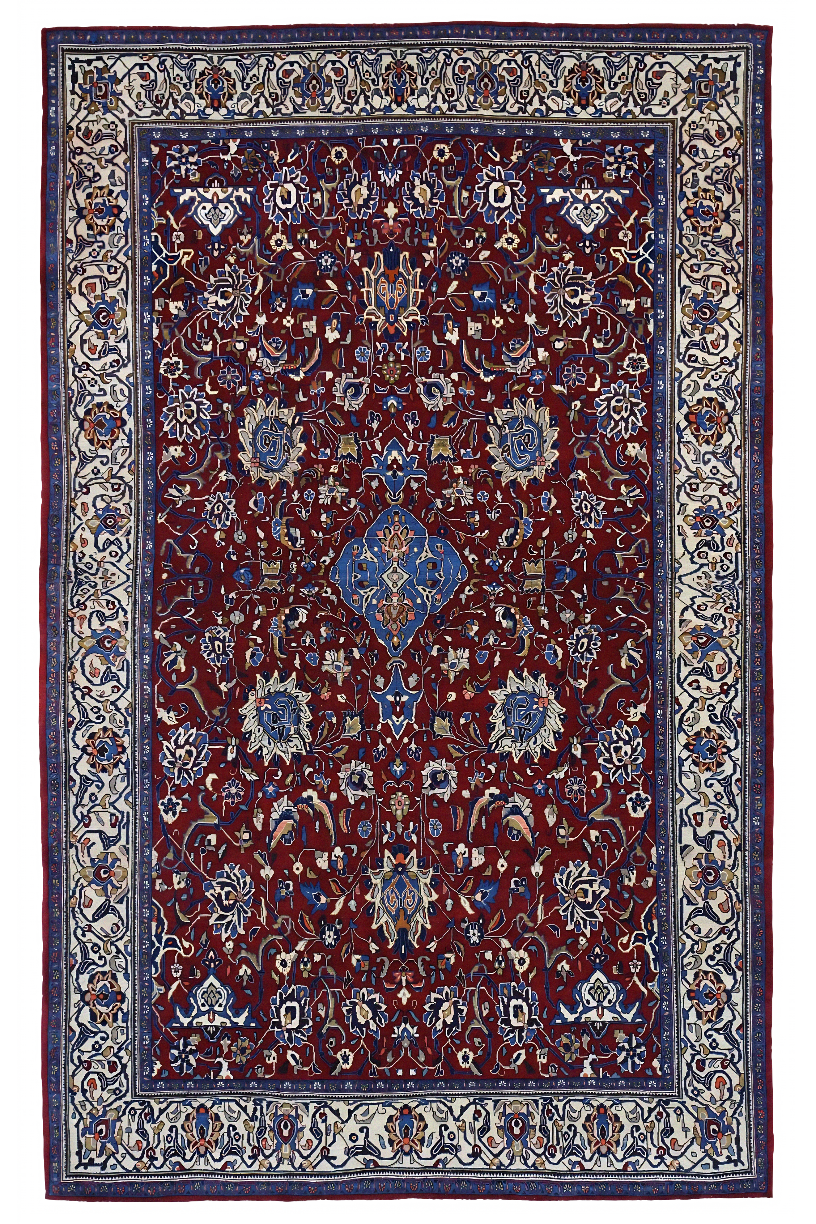 Persian Isfahan Traditional Rug 97161