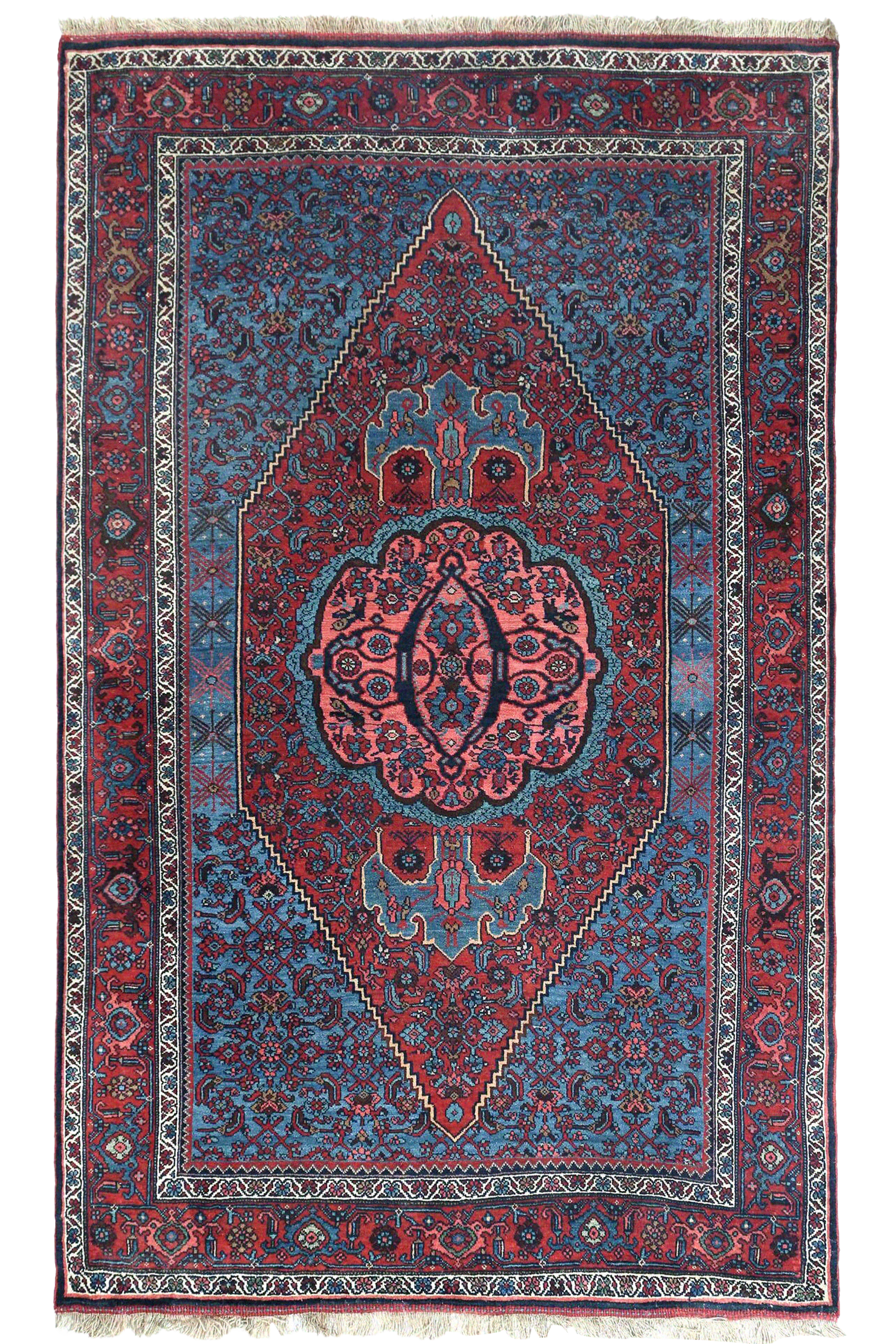 Antique Persian Bijar Traditional Rug 97175