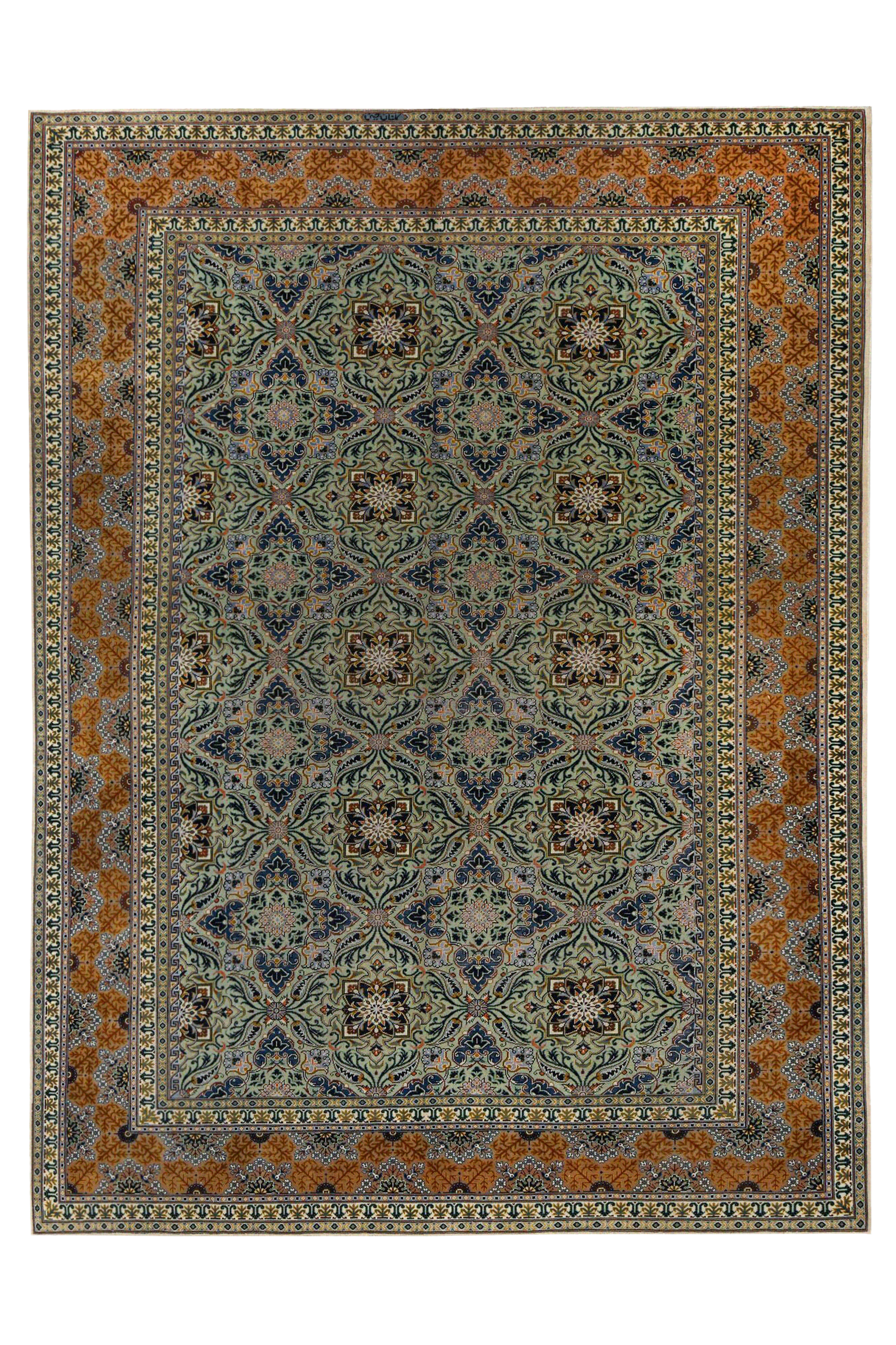 Vintage Persian Kashan Traditional Rug 97197