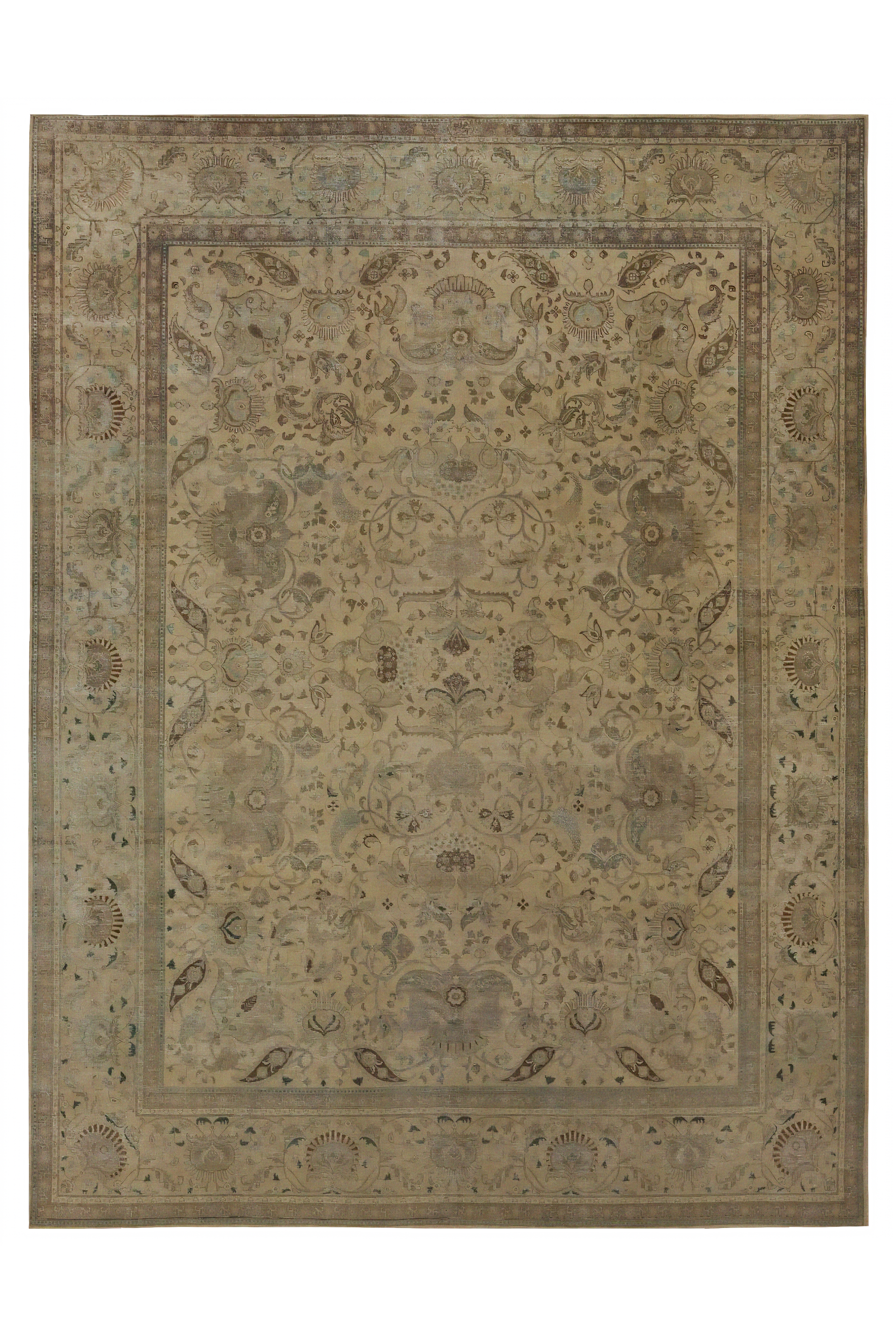 Vintage Persian Tabriz Traditional Rug 97230