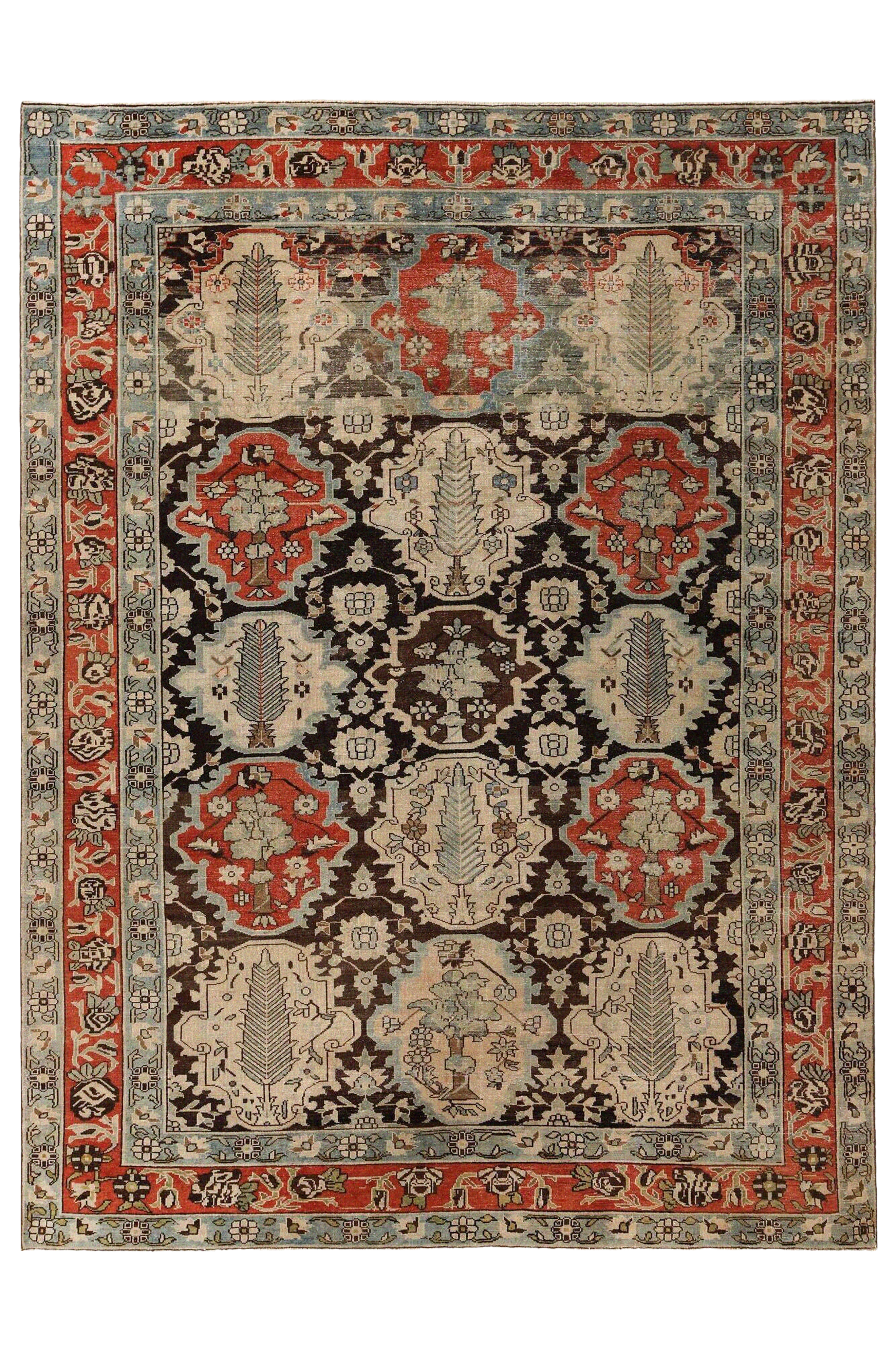 Antique Persian Bijar Traditional Rug 97299