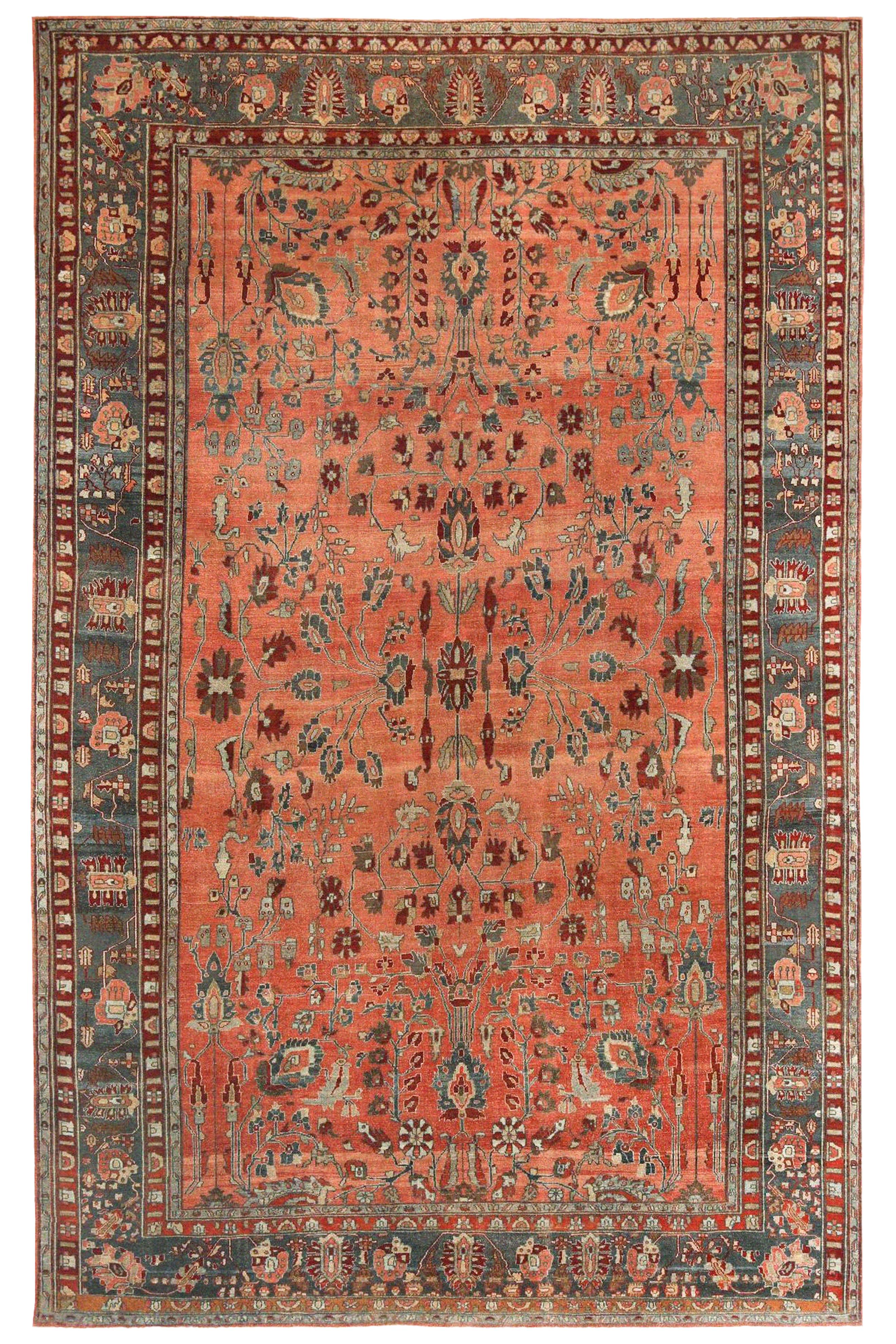 Antique Persian Malayer Traditional Rug 97377