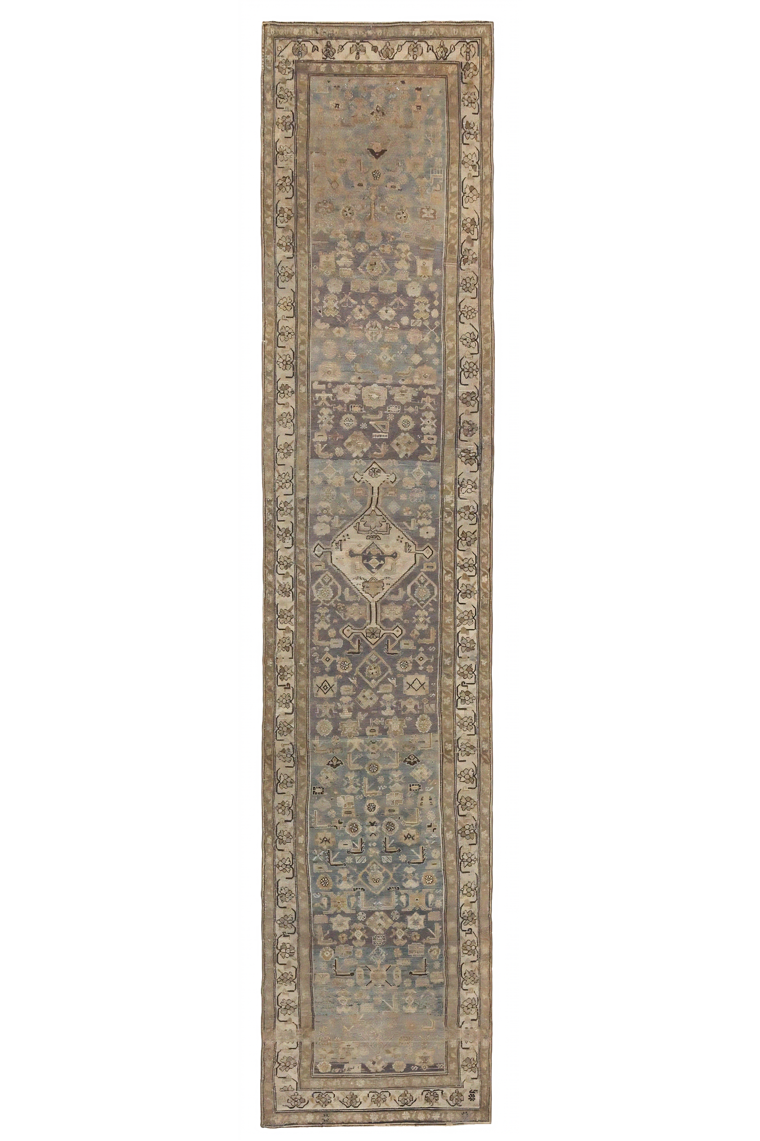 Antique Persian Malayer Traditional Rug 97390