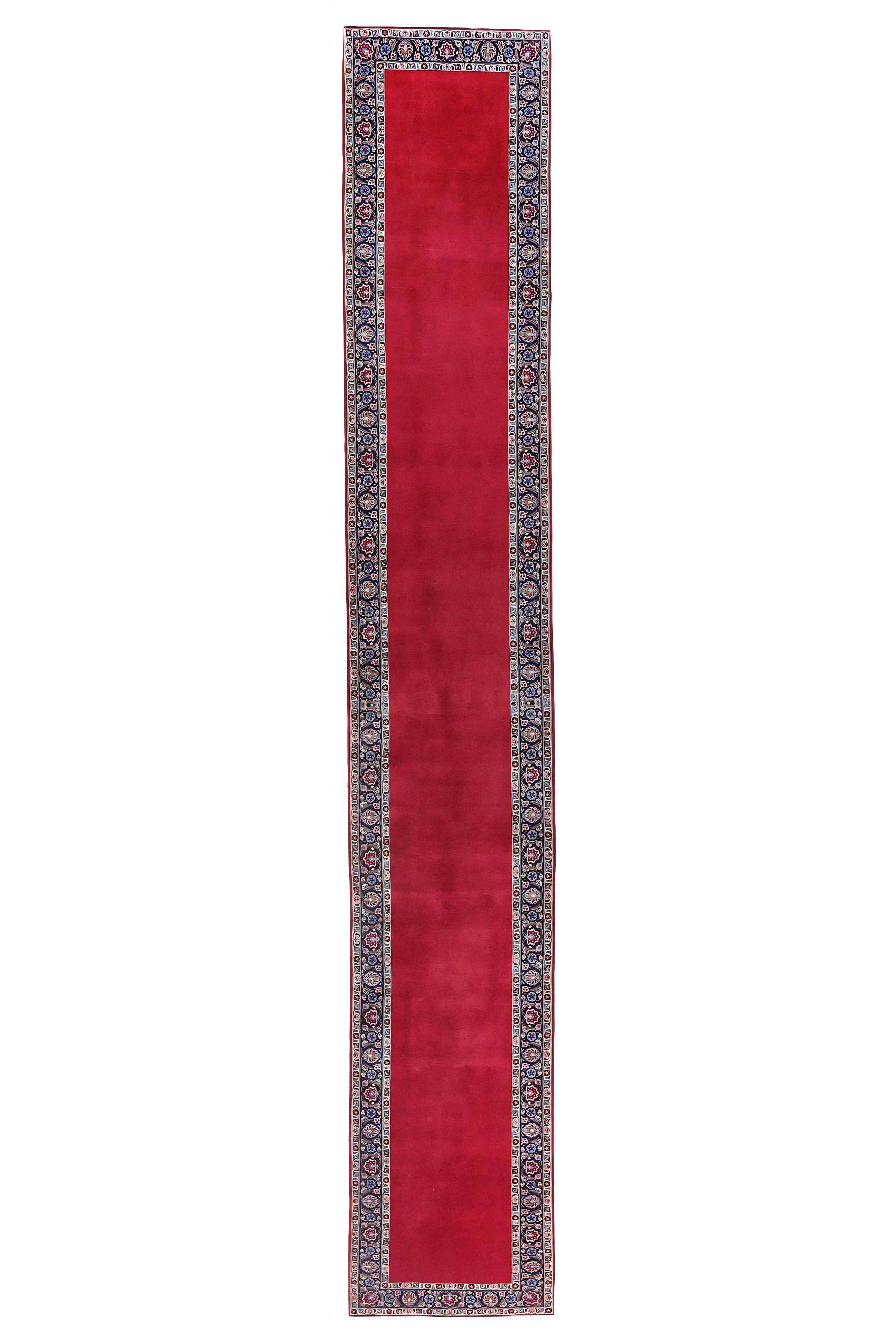 Antique Persian Kashan Traditional Rug 97391