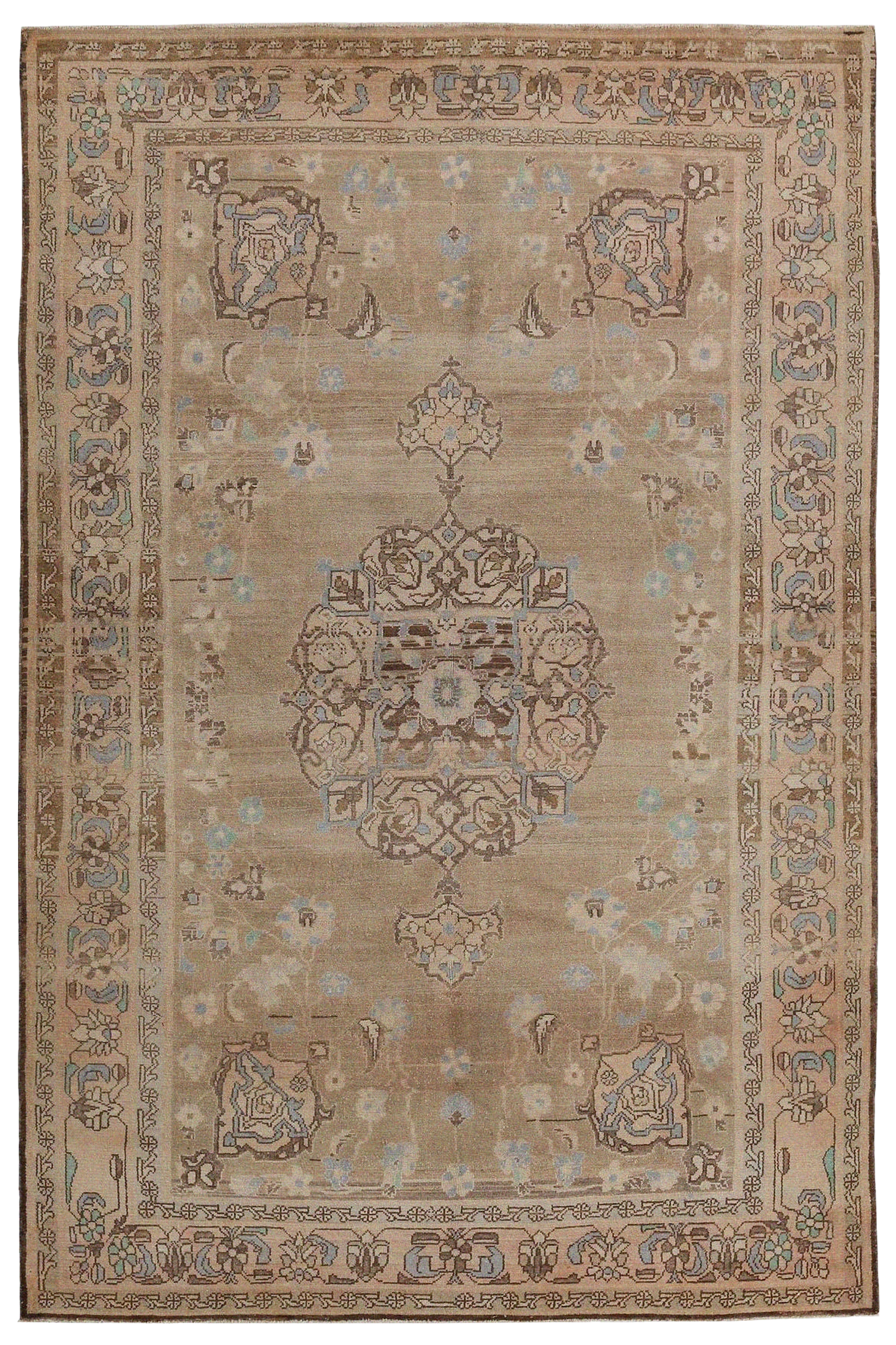 Antique Persian Malayer Traditional Rug 97398