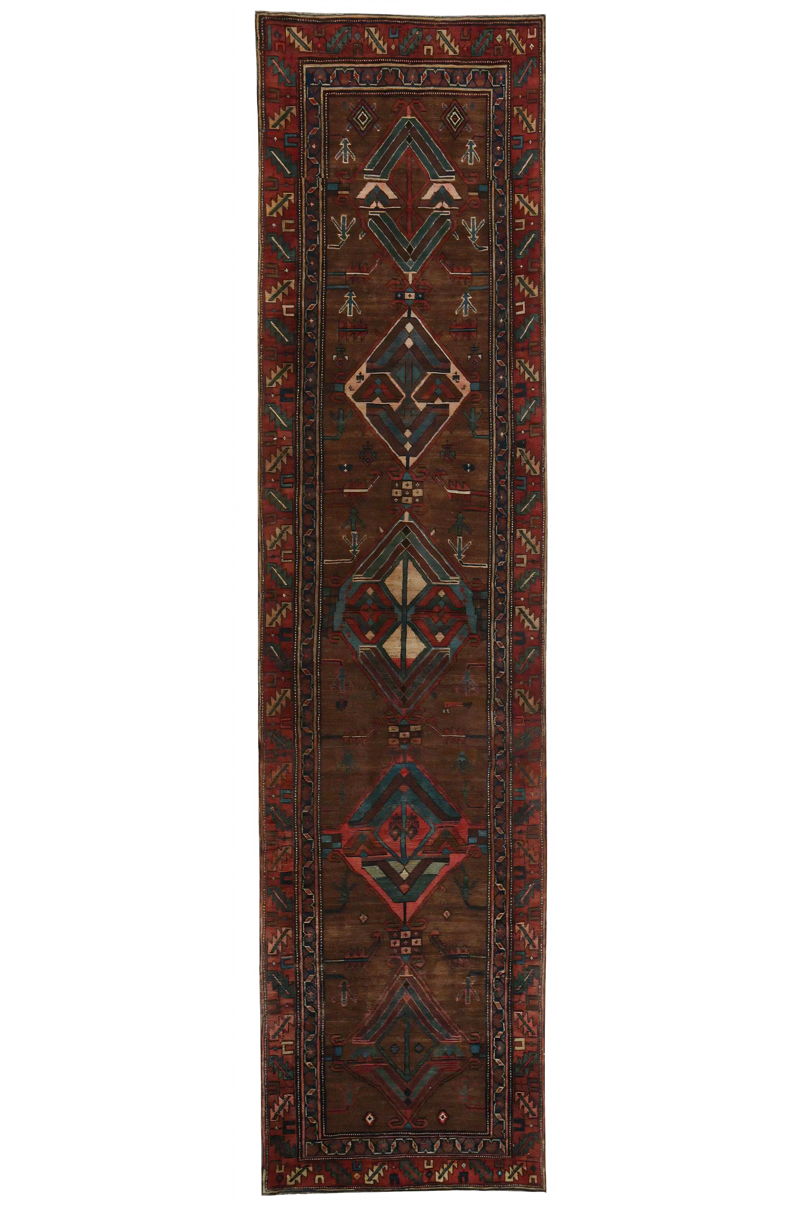 Antique Persian Bijar Traditional Rug 97412