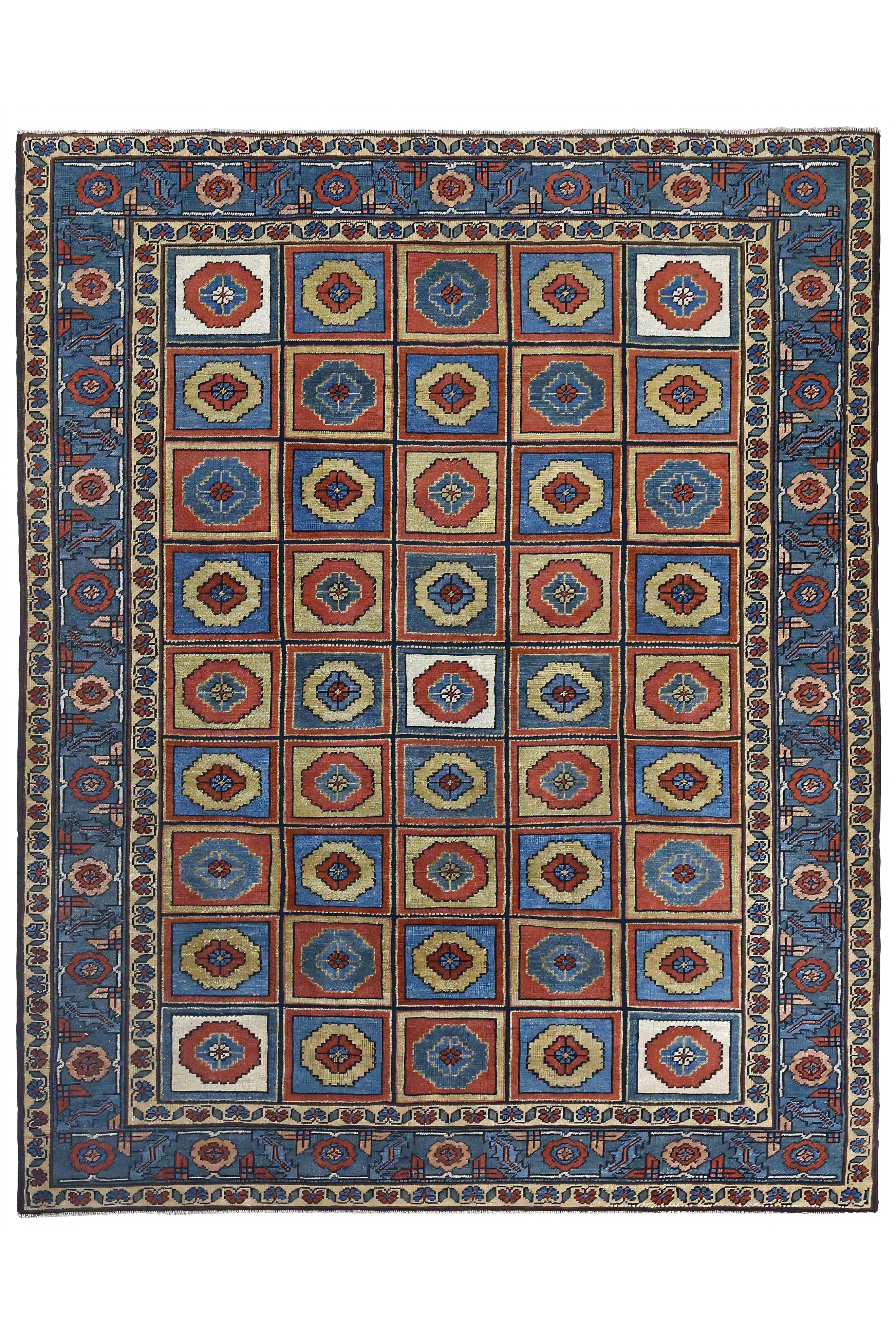 Antique Persian Heriz Transitional Rug 97422
