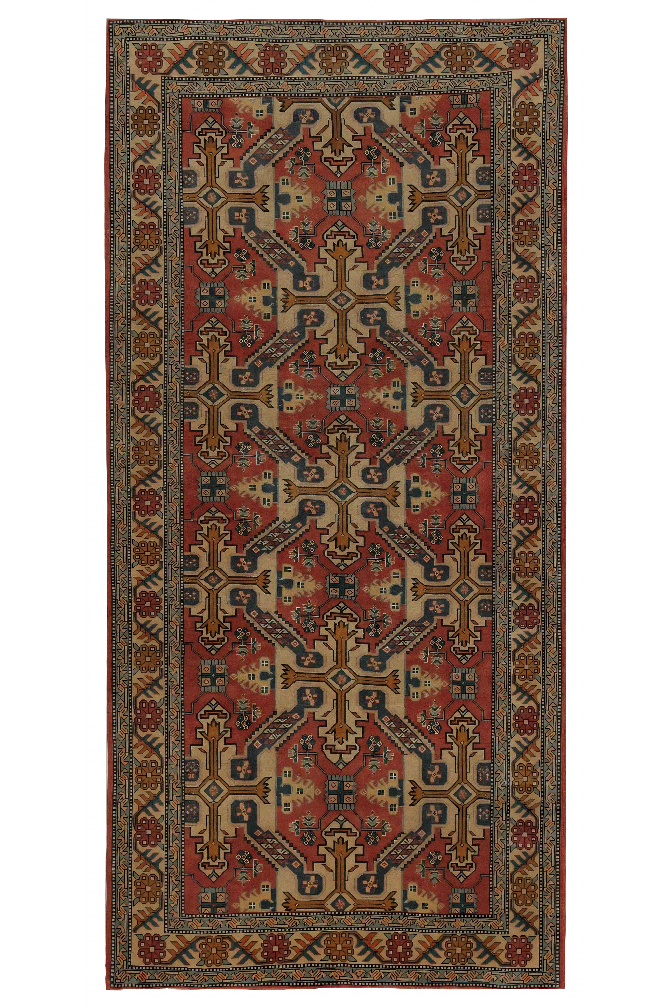 Antique Persian Azarbaijan Traditional Rug 97424