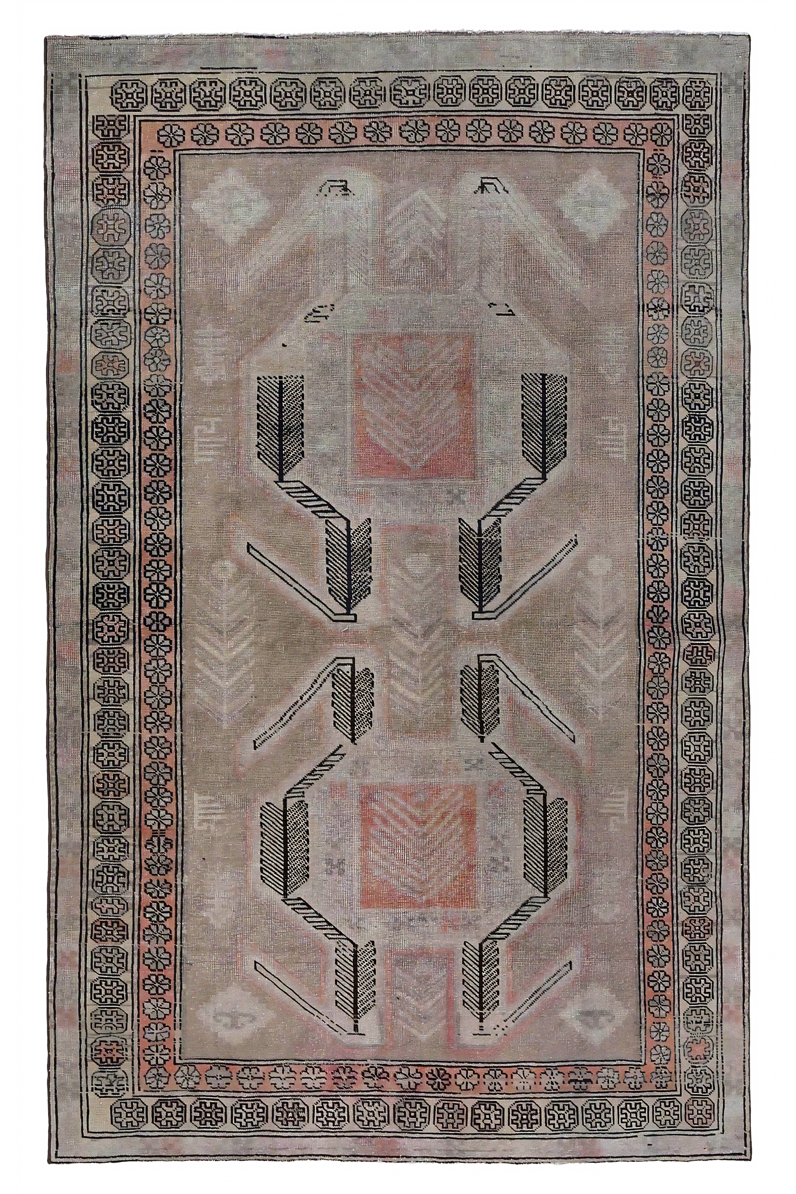 Antique Persian Azarbaijan Transitional Rug 97425
