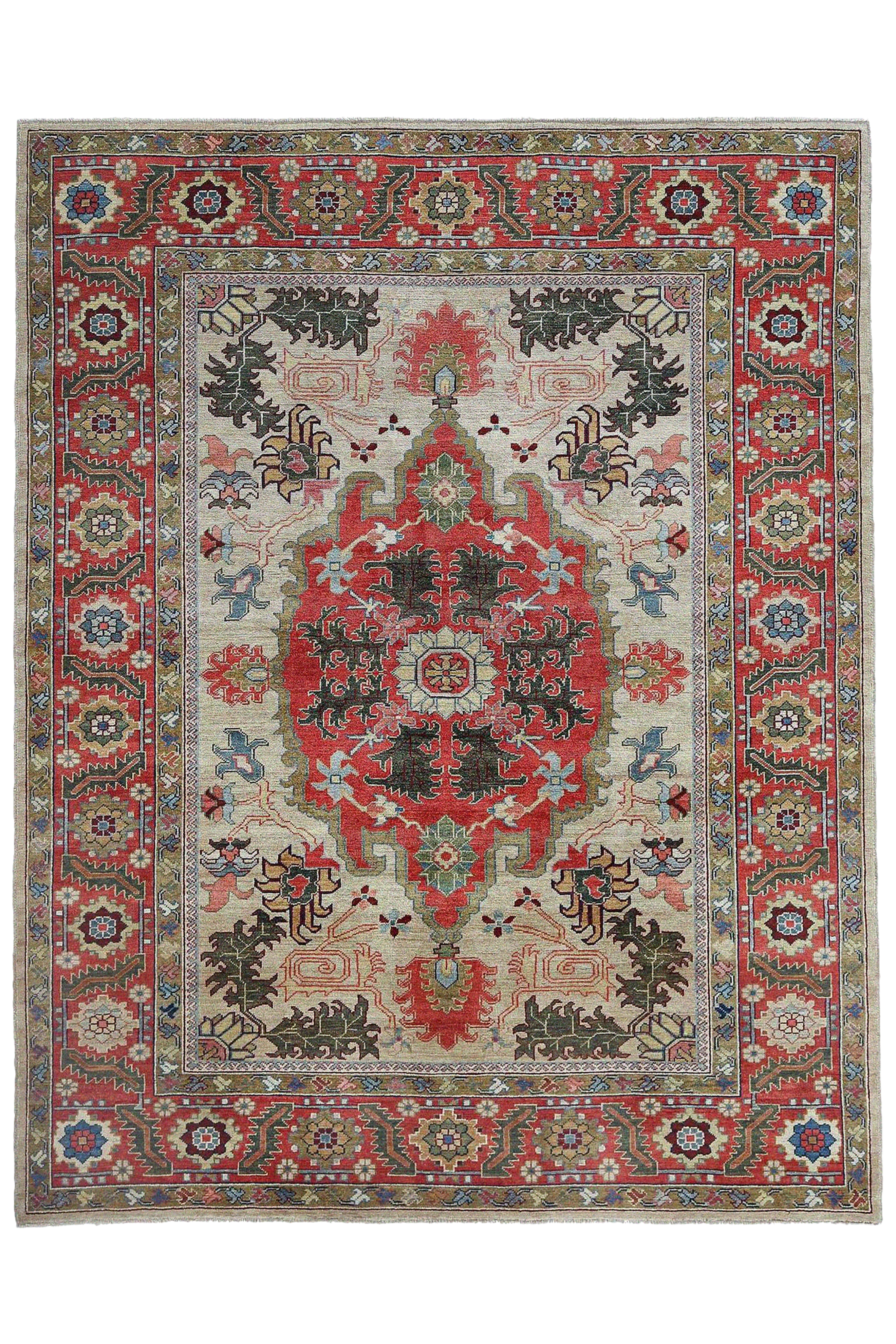 Antique Persian Heriz Traditional Rug 97426
