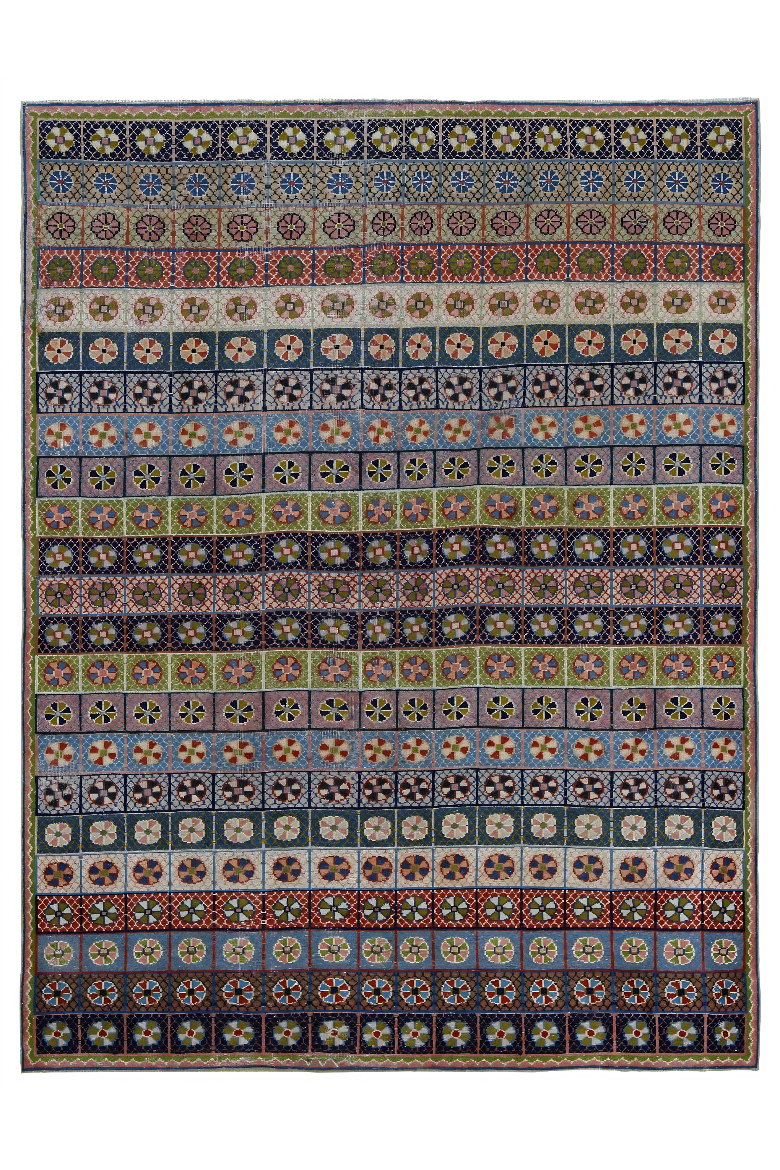 Antique Persian Mahal Transitional Rug 97427