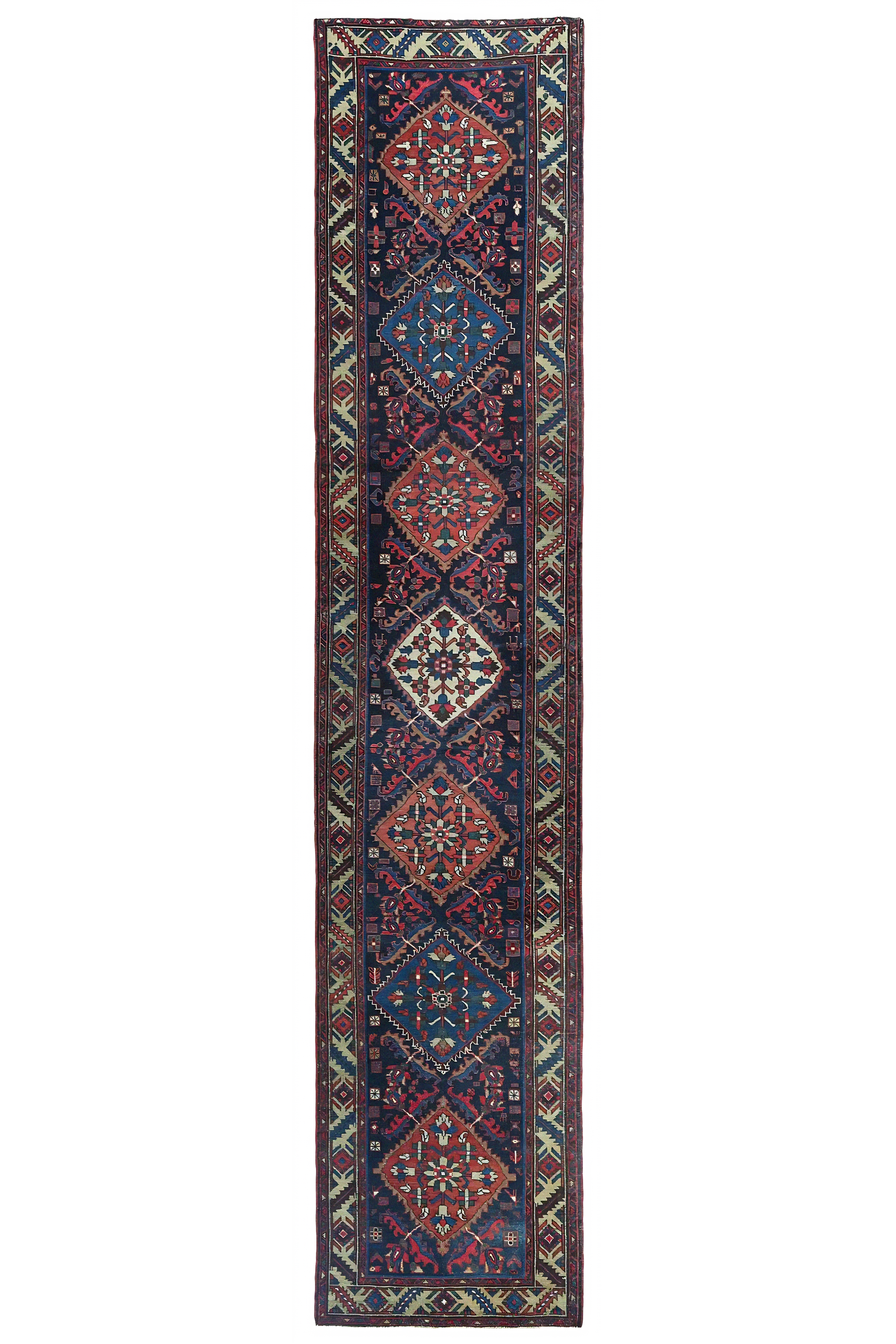 Antique Persian Heriz Traditional Rug 97438
