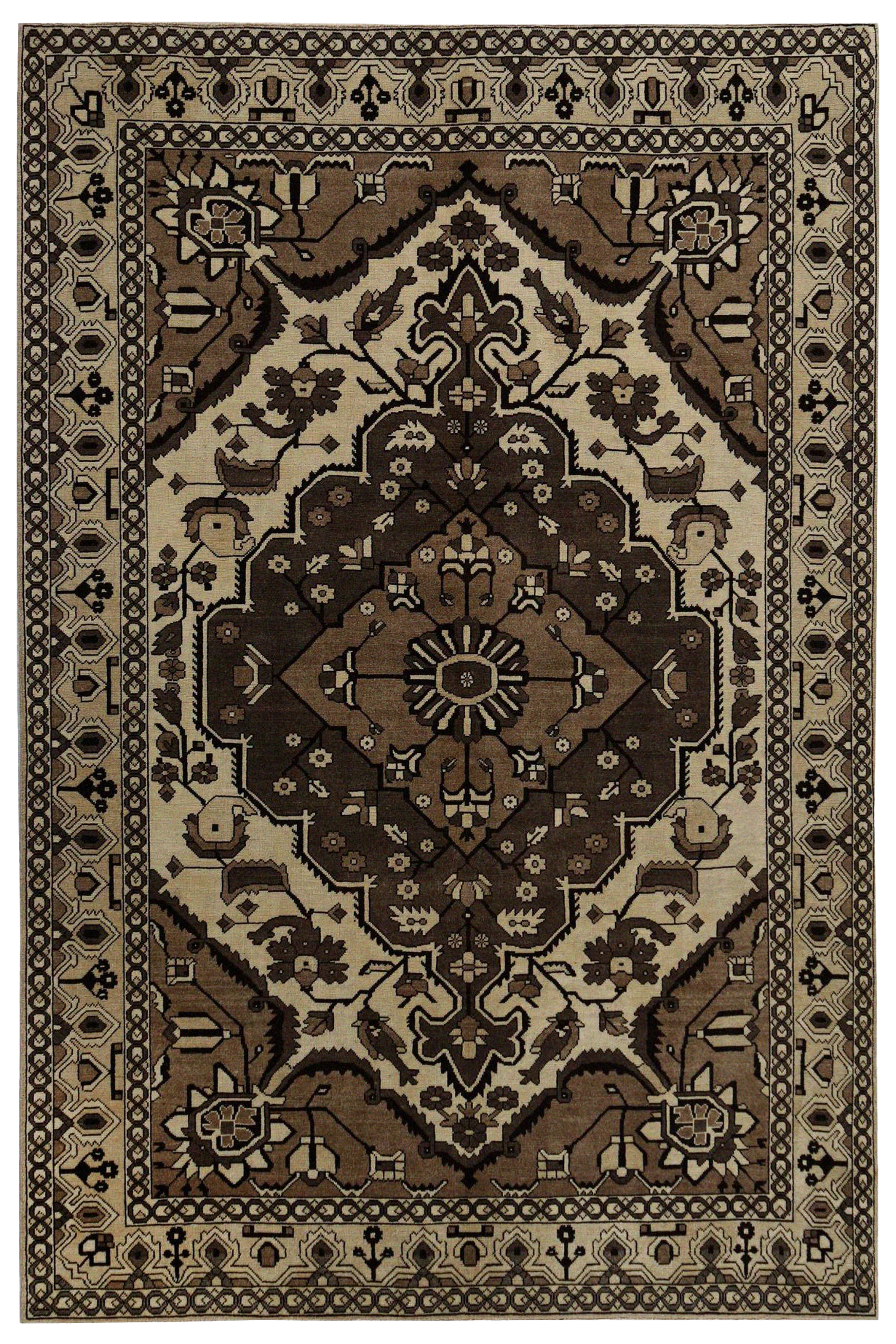 Antique Persian Bakhtiar Traditional Rug 97444