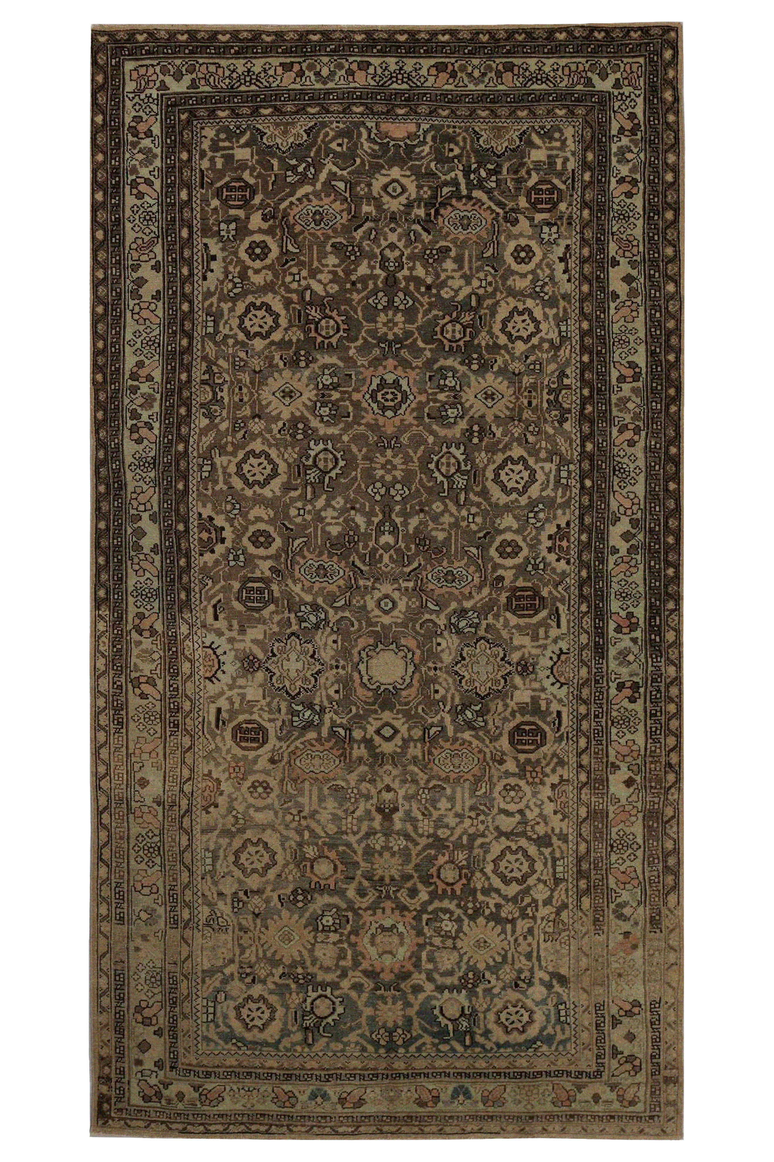 Antique Persian Malayer Traditional Rug 97446