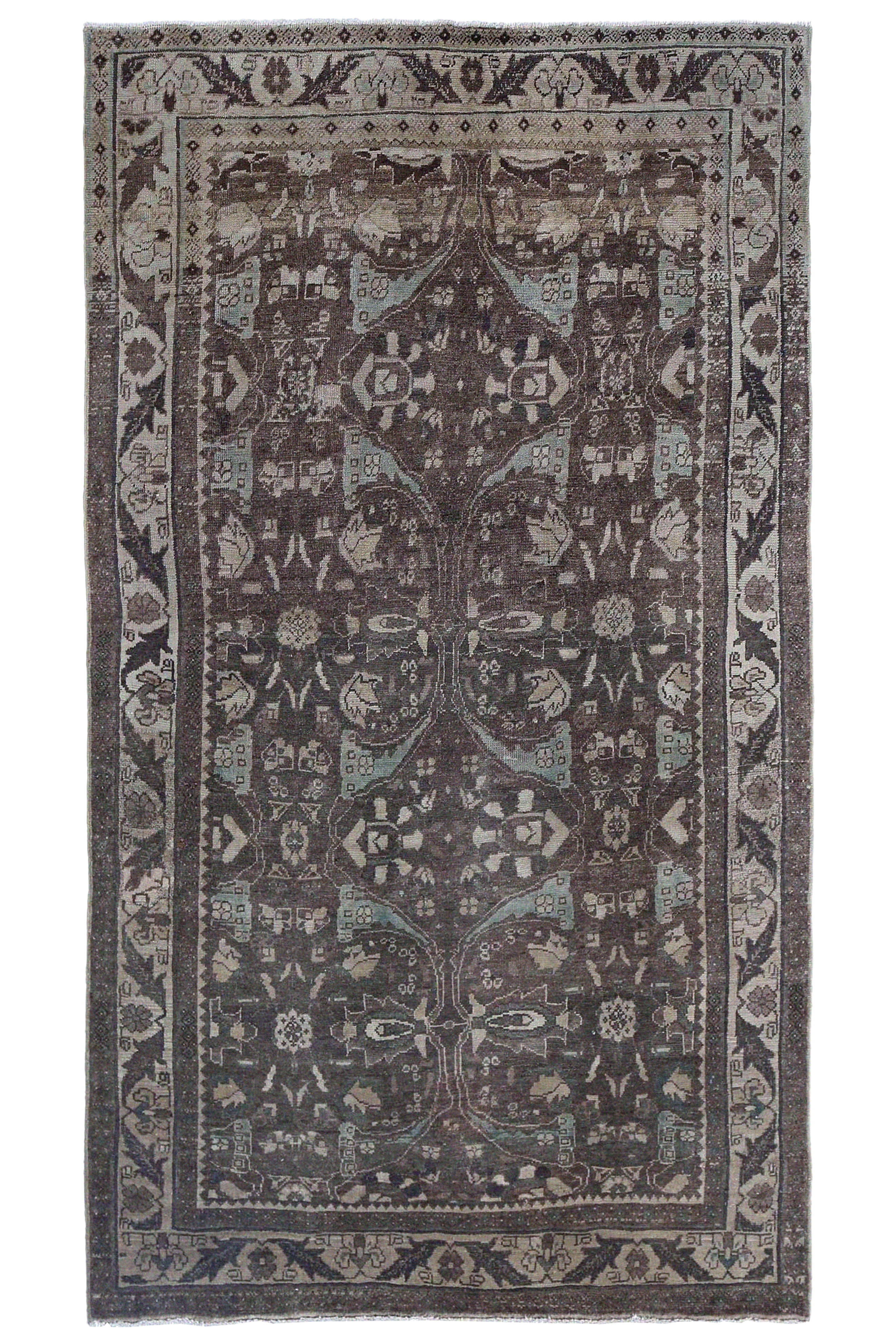 Antique Persian Bijar Traditional Rug 97450